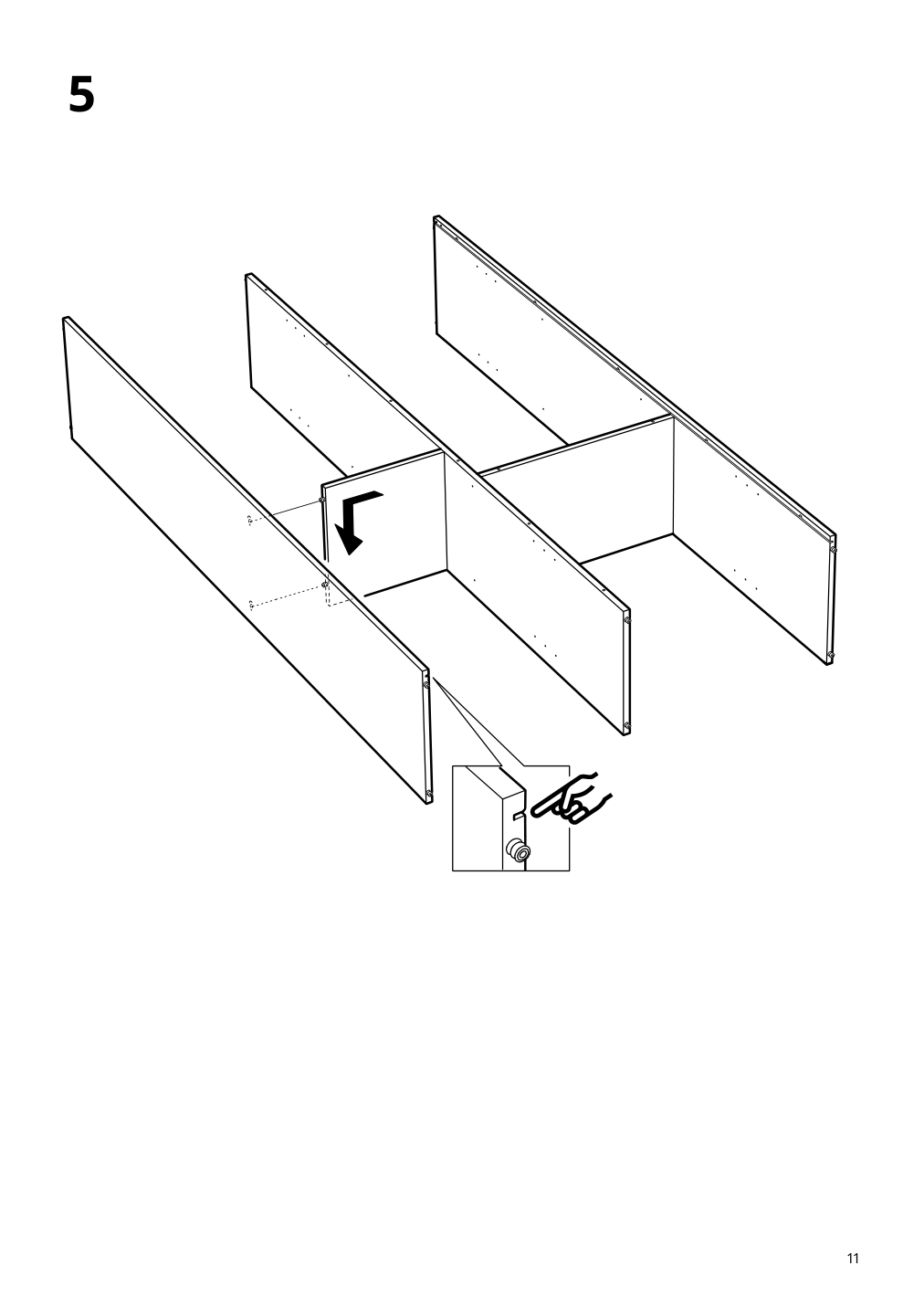 Assembly instructions for IKEA Vihals shelving unit with 10 shelves white | Page 11 - IKEA VIHALS TV/storage combination 594.406.10