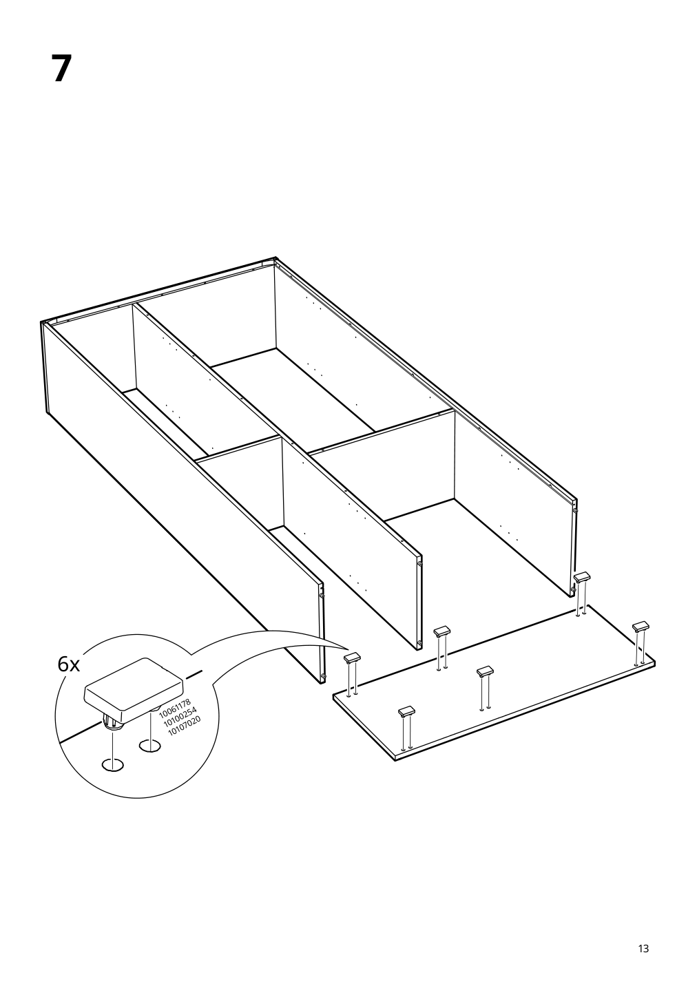 Assembly instructions for IKEA Vihals shelving unit with 10 shelves white | Page 13 - IKEA VIHALS TV/storage combination 594.406.10