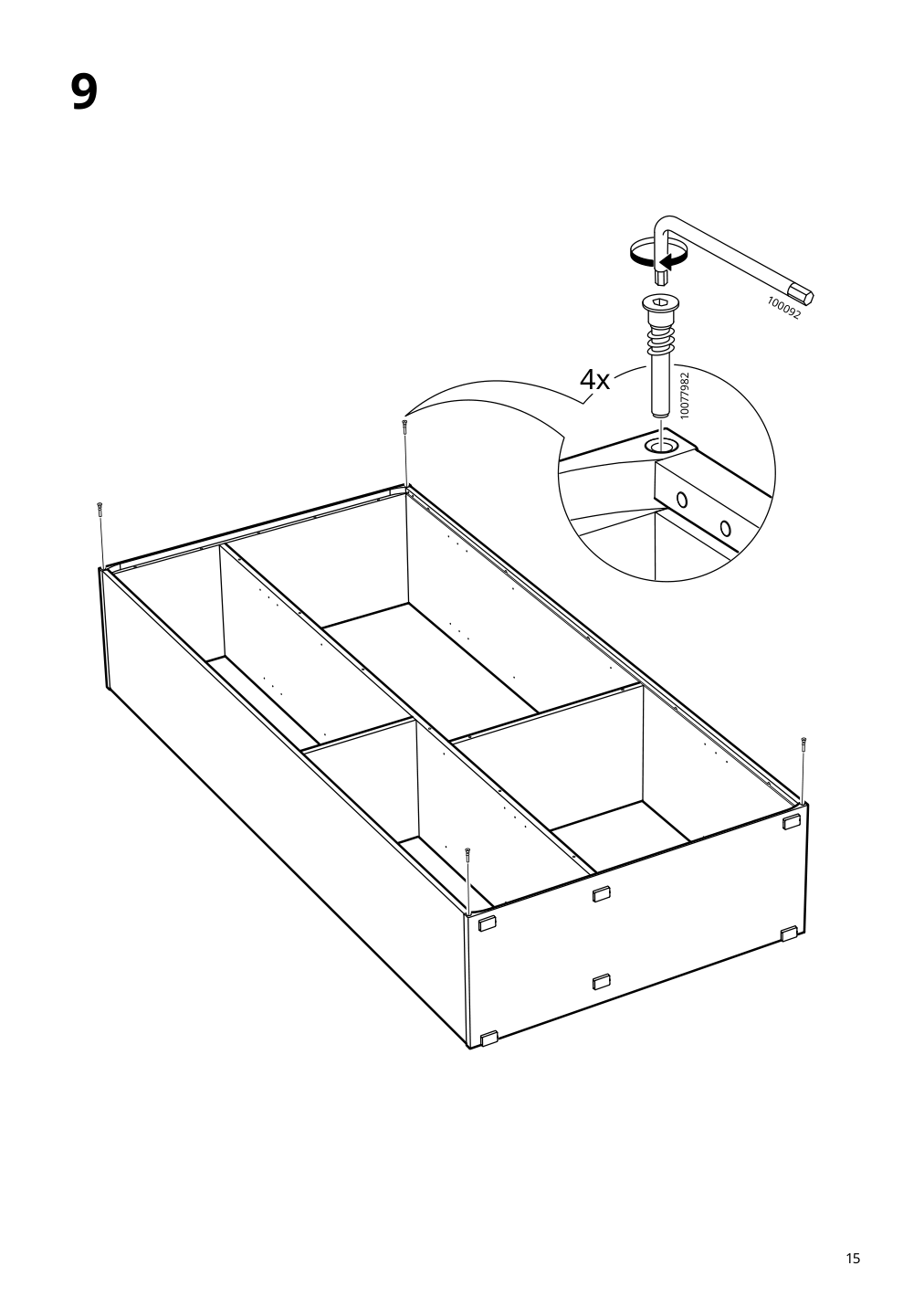 Assembly instructions for IKEA Vihals shelving unit with 10 shelves white | Page 15 - IKEA VIHALS TV/storage combination 594.406.10