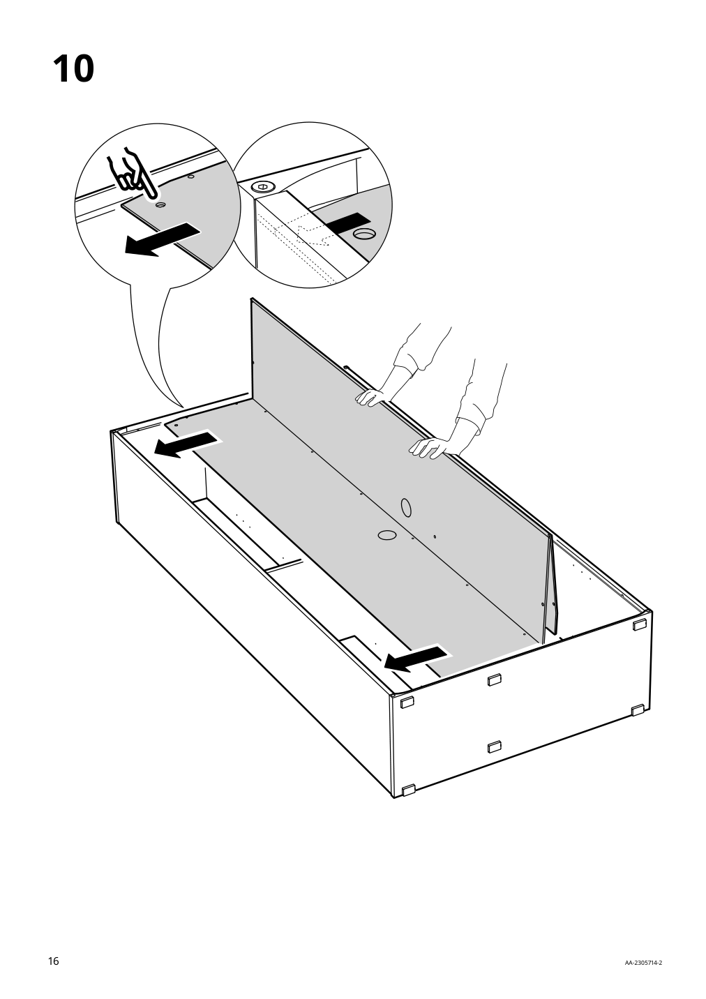 Assembly instructions for IKEA Vihals shelving unit with 10 shelves white | Page 16 - IKEA VIHALS TV/storage combination 594.406.10