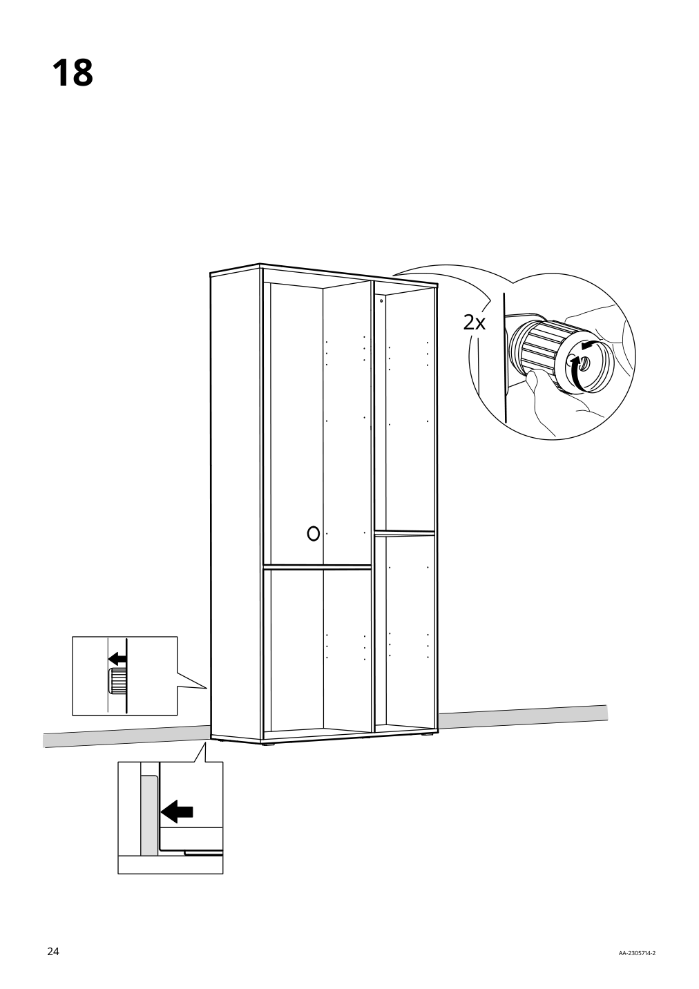 Assembly instructions for IKEA Vihals shelving unit with 10 shelves white | Page 24 - IKEA VIHALS TV/storage combination 594.406.10