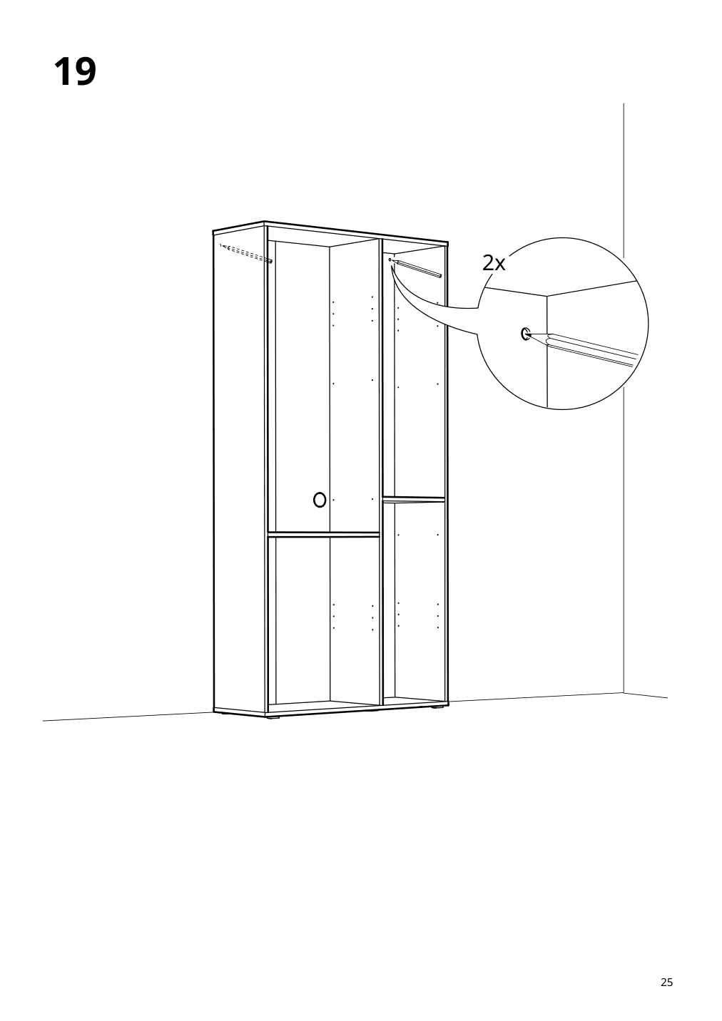 Assembly instructions for IKEA Vihals shelving unit with 10 shelves white | Page 25 - IKEA VIHALS TV/storage combination 594.406.10