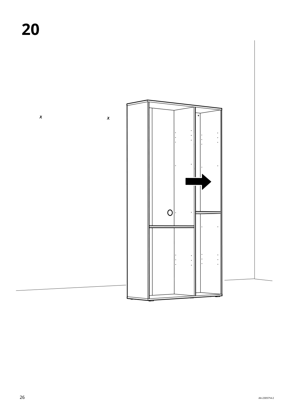 Assembly instructions for IKEA Vihals shelving unit with 10 shelves white | Page 26 - IKEA VIHALS TV/storage combination 594.406.10