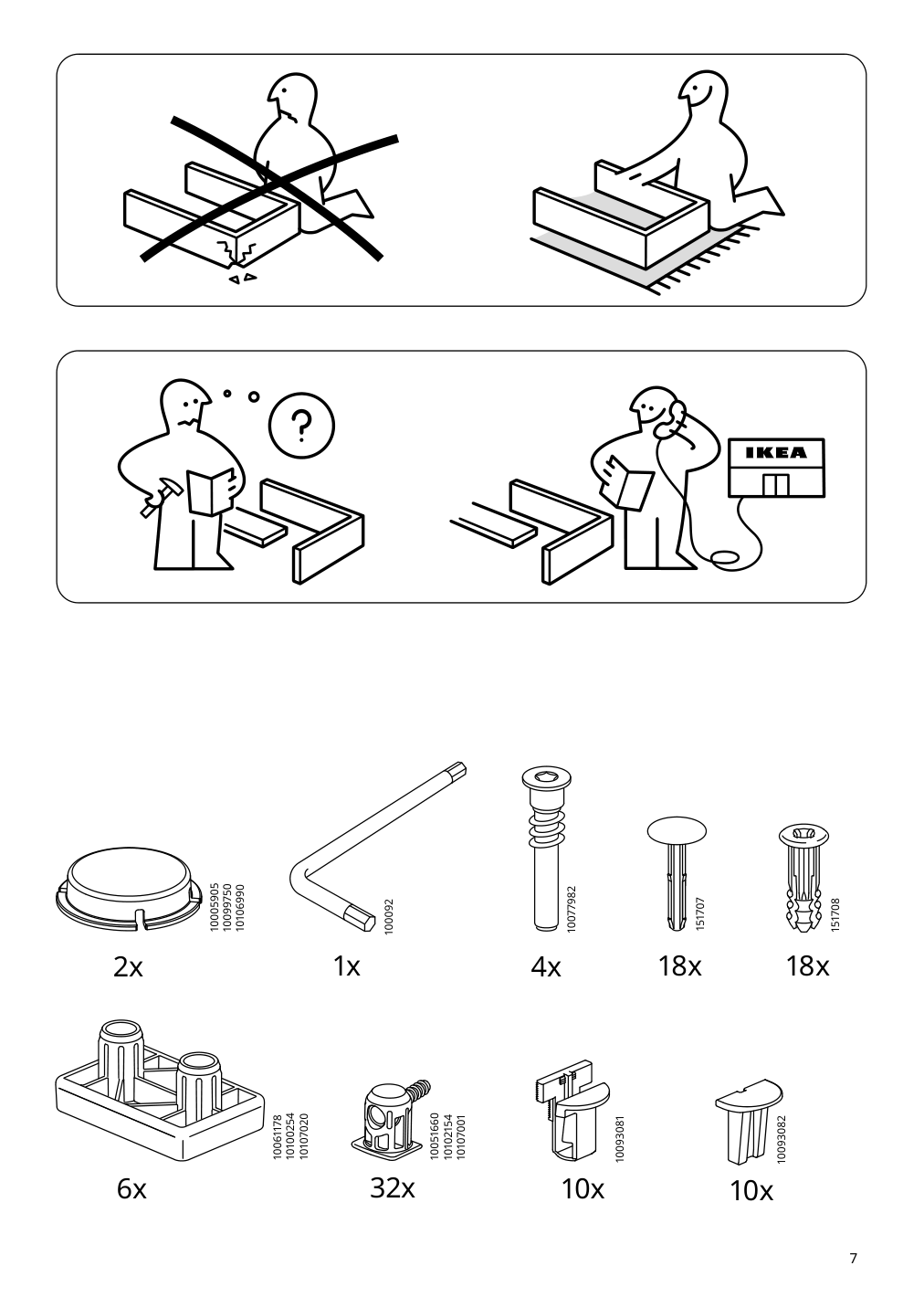 Assembly instructions for IKEA Vihals shelving unit with 10 shelves white | Page 7 - IKEA VIHALS TV/storage combination 594.406.10