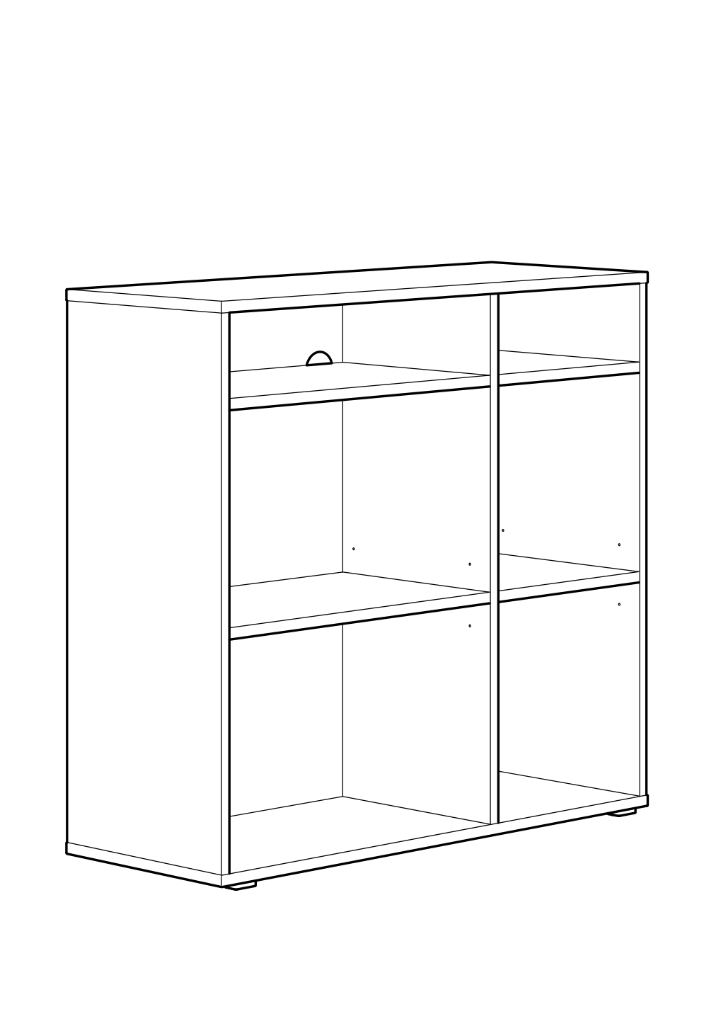 Assembly instructions for IKEA Vihals shelving unit with 4 shelves white | Page 1 - IKEA VIHALS storage combination 294.406.16