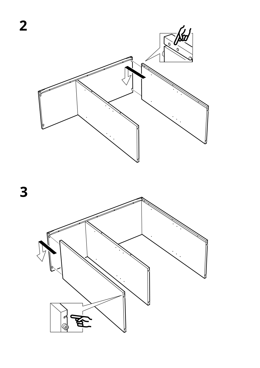 Assembly instructions for IKEA Vihals shelving unit with 4 shelves white | Page 10 - IKEA VIHALS storage combination 294.406.16