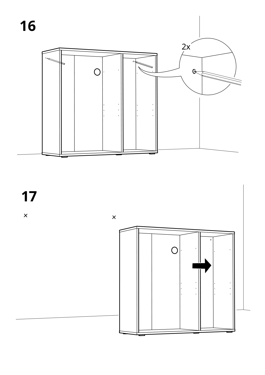 Assembly instructions for IKEA Vihals shelving unit with 4 shelves white | Page 18 - IKEA VIHALS storage combination 294.406.16