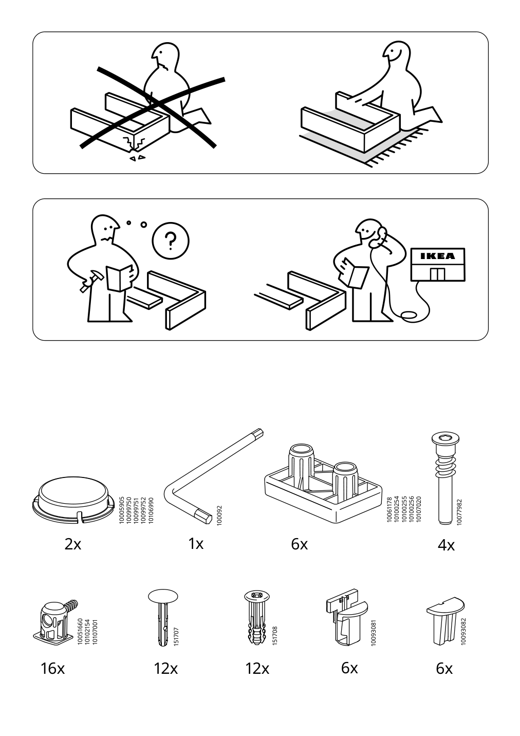 Assembly instructions for IKEA Vihals shelving unit with 4 shelves white | Page 7 - IKEA VIHALS storage combination 294.406.16