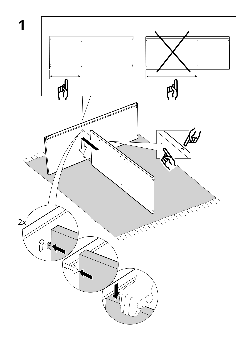 Assembly instructions for IKEA Vihals shelving unit with 4 shelves white | Page 9 - IKEA VIHALS storage combination 294.406.16