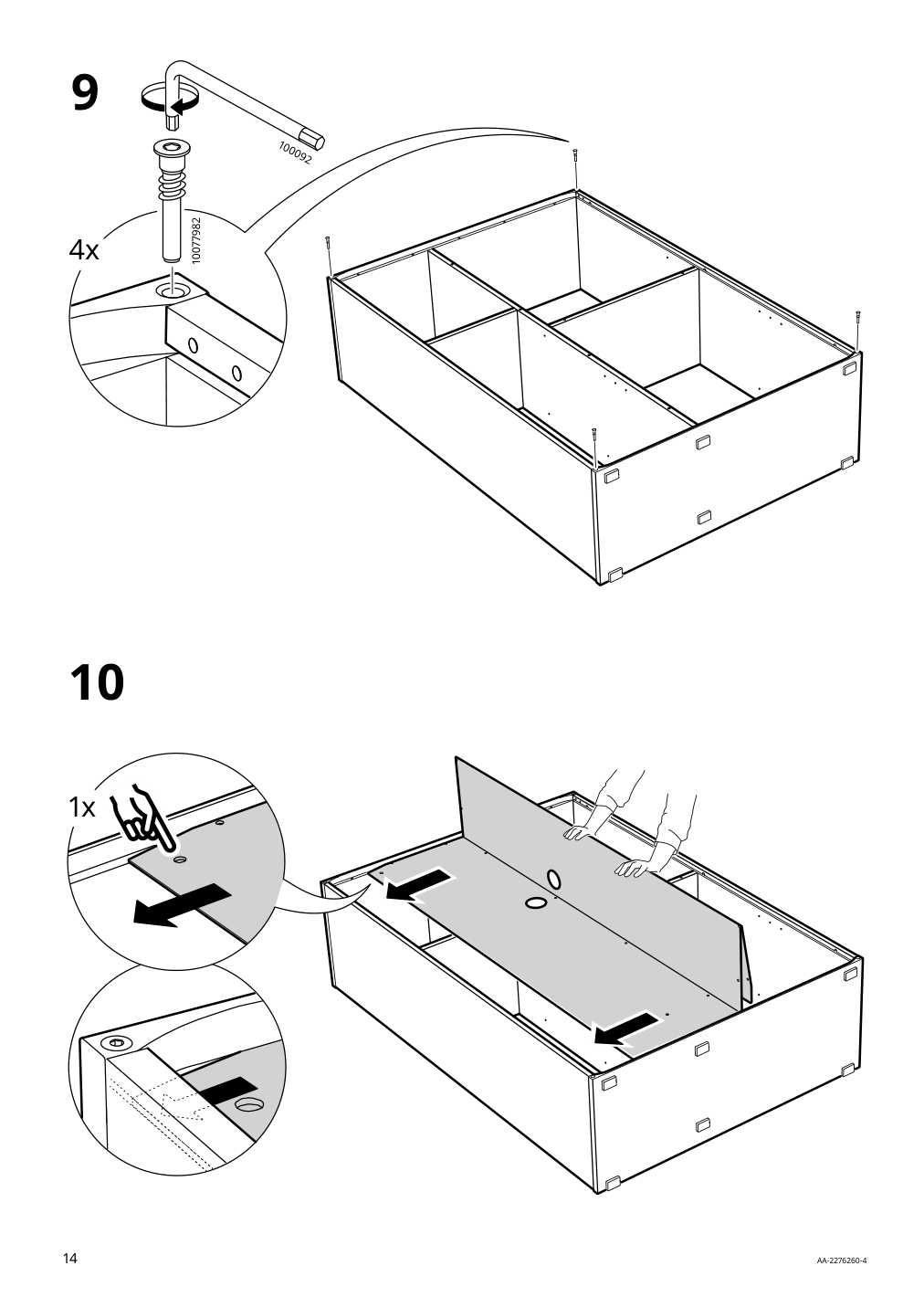 Assembly instructions for IKEA Vihals shelving unit with 6 shelves white | Page 14 - IKEA VIHALS storage combination 094.406.17