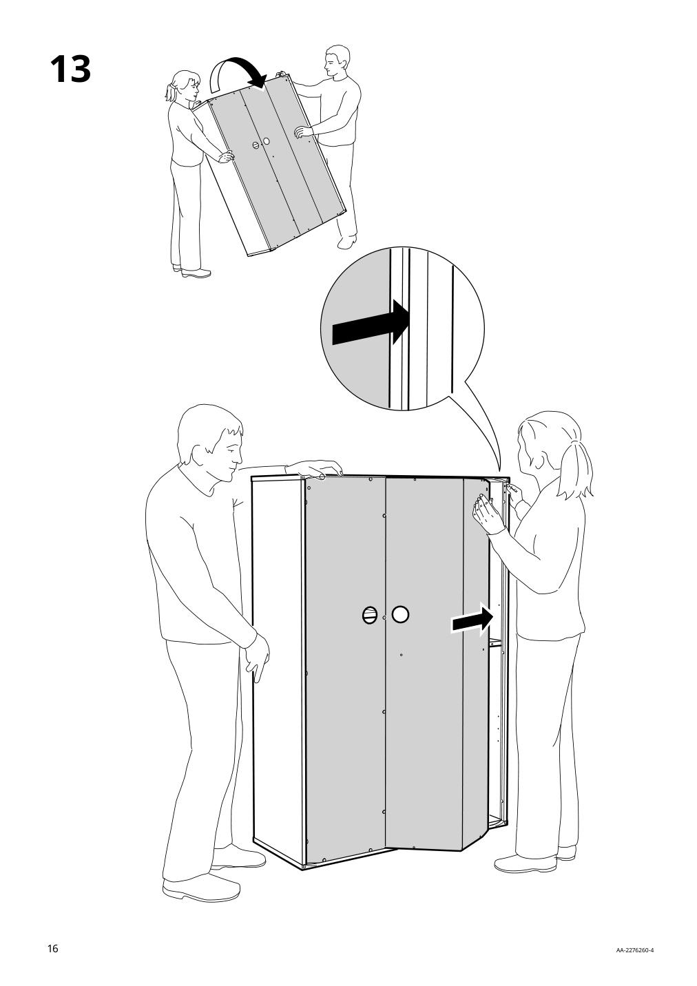 Assembly instructions for IKEA Vihals shelving unit with 6 shelves white | Page 16 - IKEA VIHALS storage combination 094.406.17