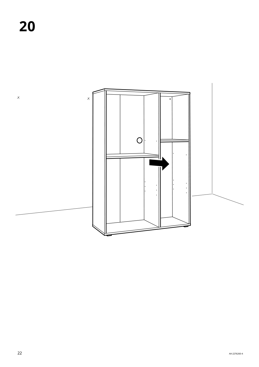 Assembly instructions for IKEA Vihals shelving unit with 6 shelves white | Page 22 - IKEA VIHALS storage combination 094.406.17