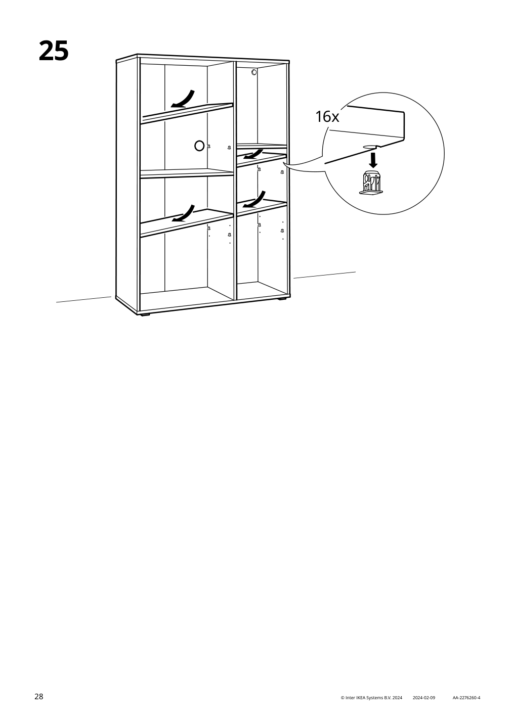 Assembly instructions for IKEA Vihals shelving unit with 6 shelves white | Page 28 - IKEA VIHALS storage combination 094.406.17