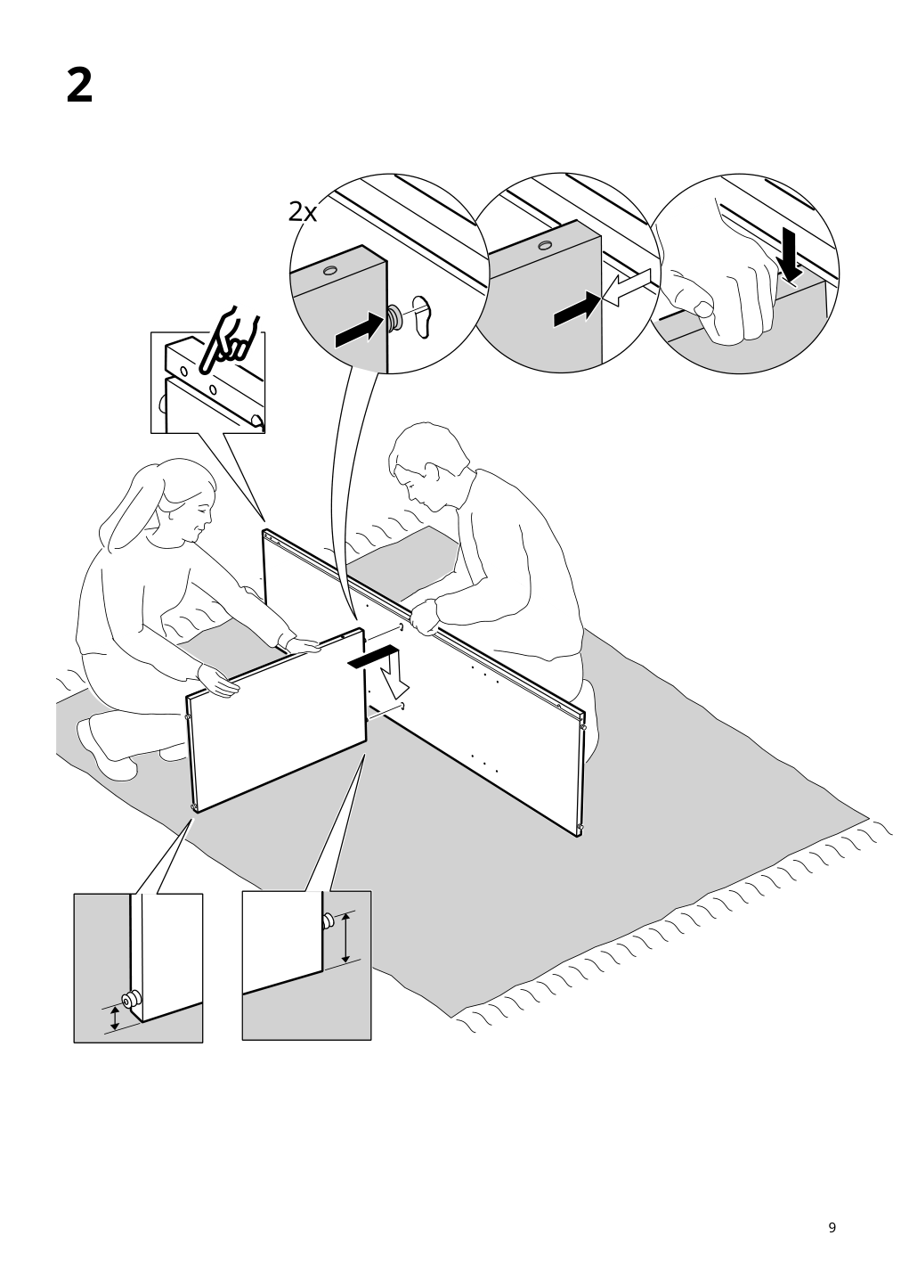 Assembly instructions for IKEA Vihals shelving unit with 6 shelves white | Page 9 - IKEA VIHALS storage combination 094.406.17