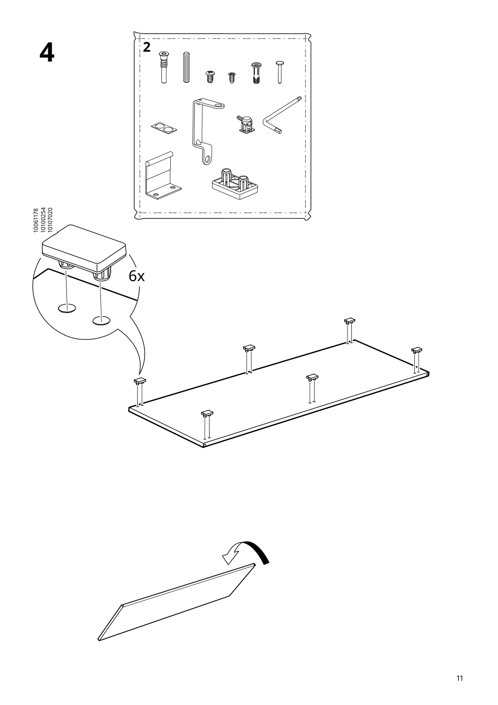 Assembly instructions for IKEA Vihals sideboard dark gray | Page 11 - IKEA VIHALS sideboard 605.429.24