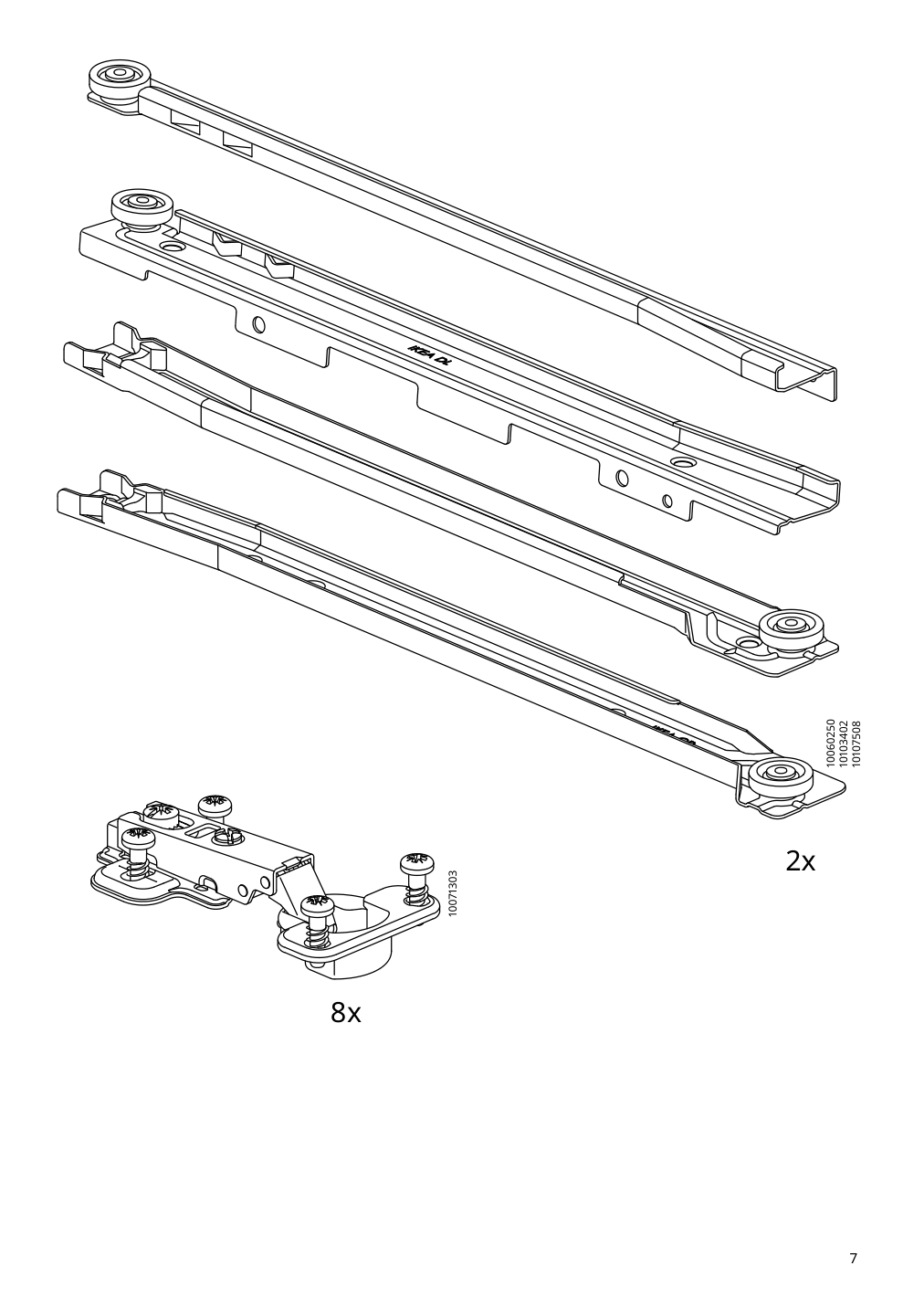 Assembly instructions for IKEA Vihals sideboard dark gray | Page 7 - IKEA VIHALS sideboard 605.429.24