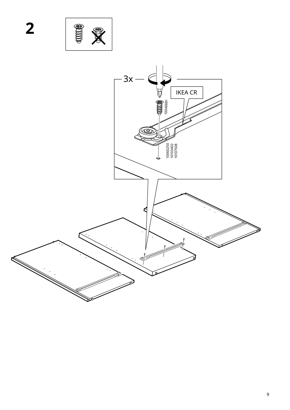 Assembly instructions for IKEA Vihals sideboard white | Page 9 - IKEA VIHALS storage combination 094.406.17