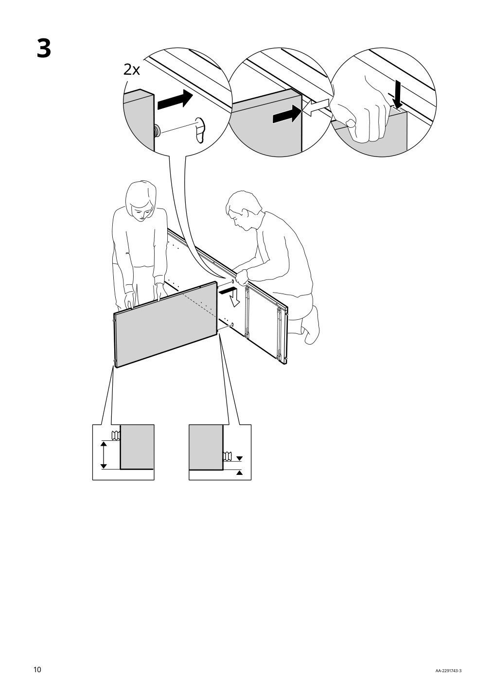 Assembly instructions for IKEA Vihals storage unit white | Page 10 - IKEA VIHALS storage combination 794.406.14