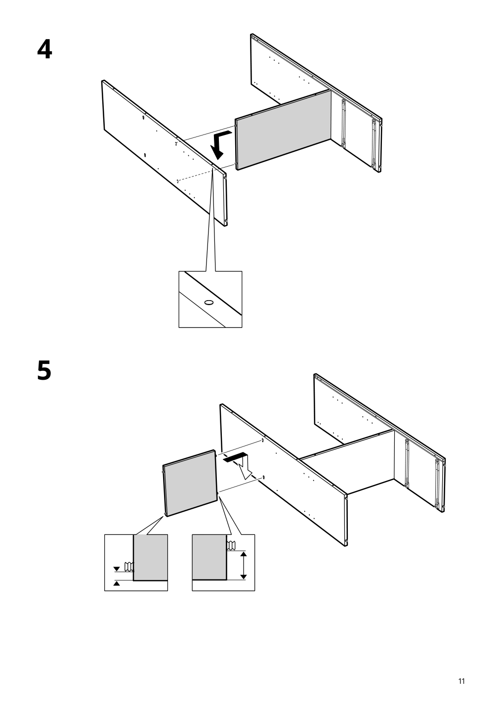 Assembly instructions for IKEA Vihals storage unit white | Page 11 - IKEA VIHALS storage combination 794.406.14