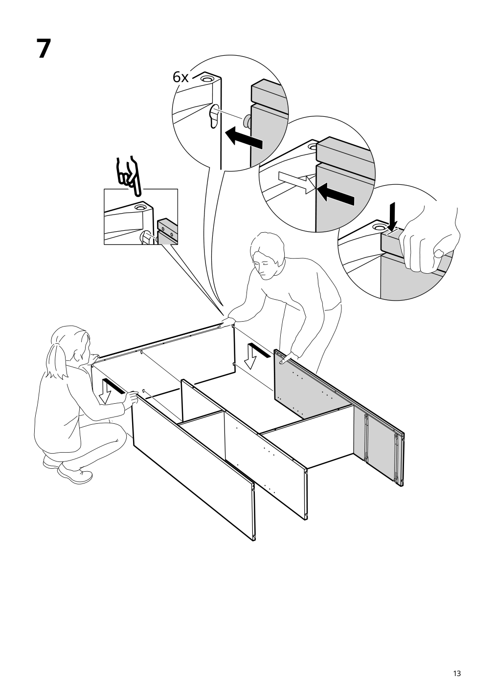 Assembly instructions for IKEA Vihals storage unit white | Page 13 - IKEA VIHALS storage combination 794.406.14