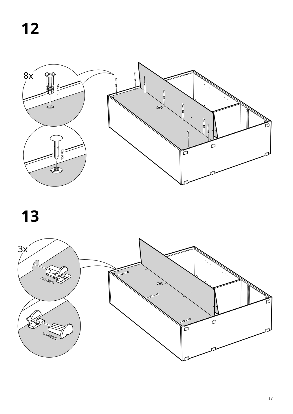 Assembly instructions for IKEA Vihals storage unit white | Page 17 - IKEA VIHALS storage combination 794.406.14