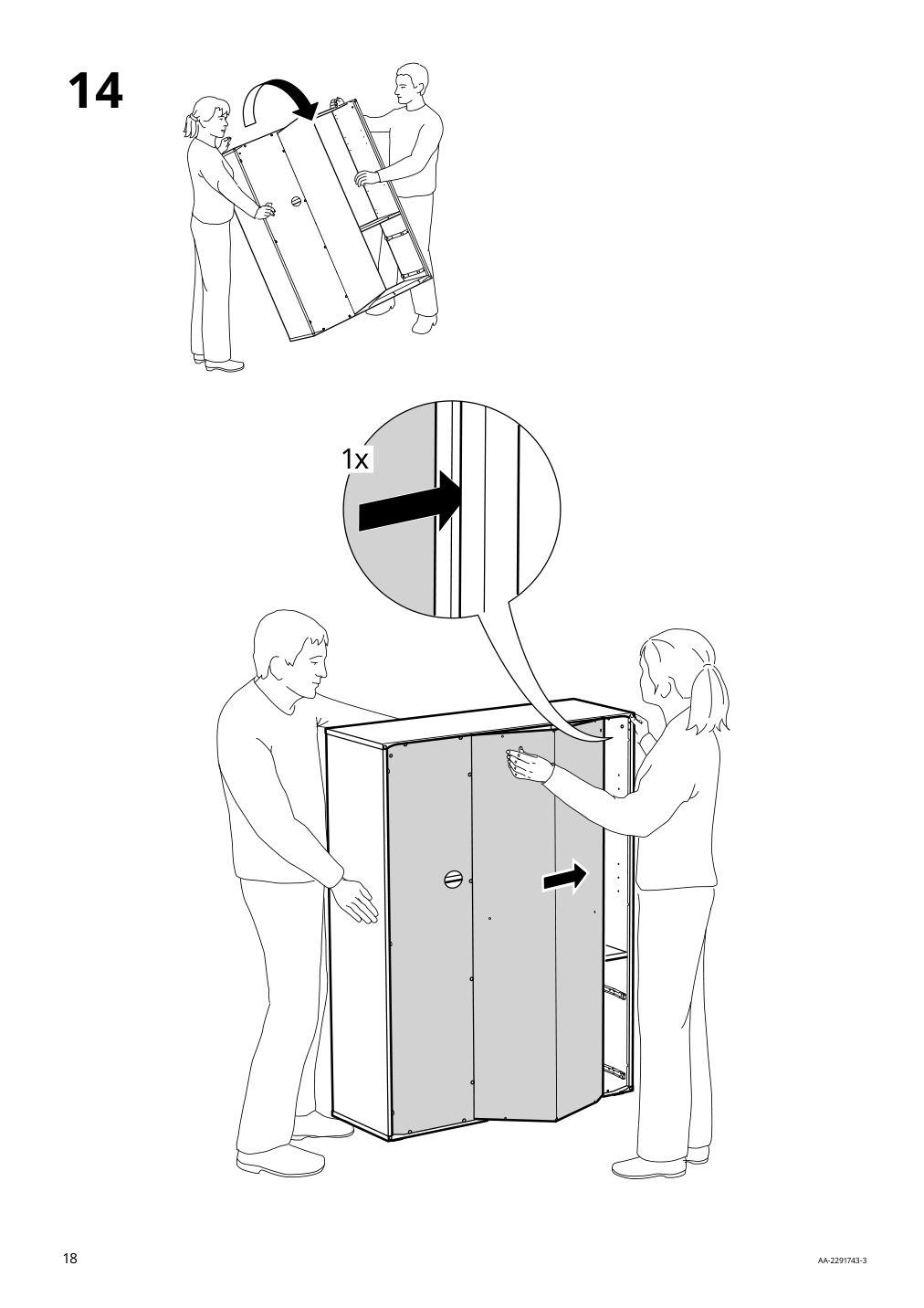 Assembly instructions for IKEA Vihals storage unit white | Page 18 - IKEA VIHALS storage combination 794.406.14