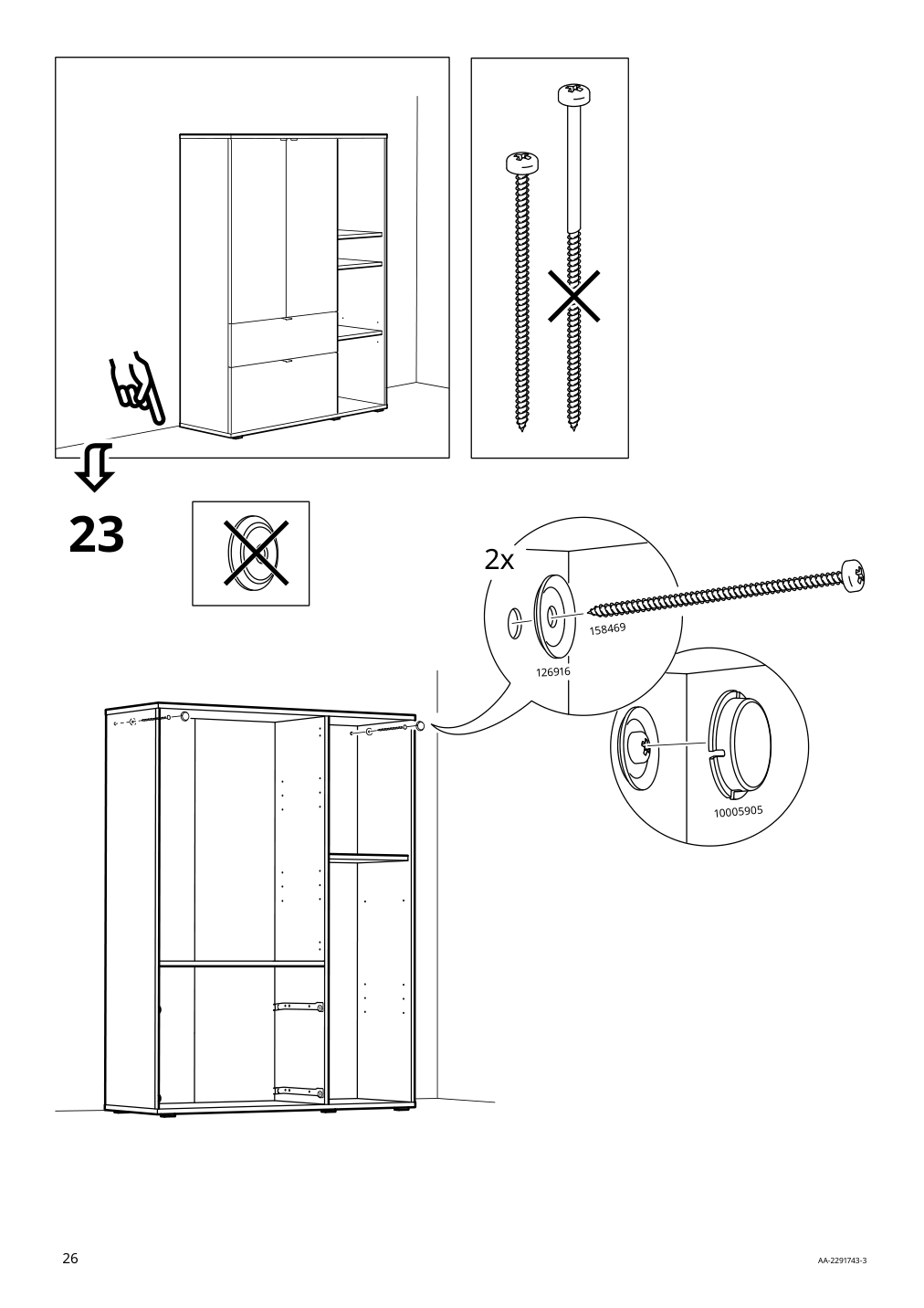 Assembly instructions for IKEA Vihals storage unit white | Page 26 - IKEA VIHALS storage combination 794.406.14