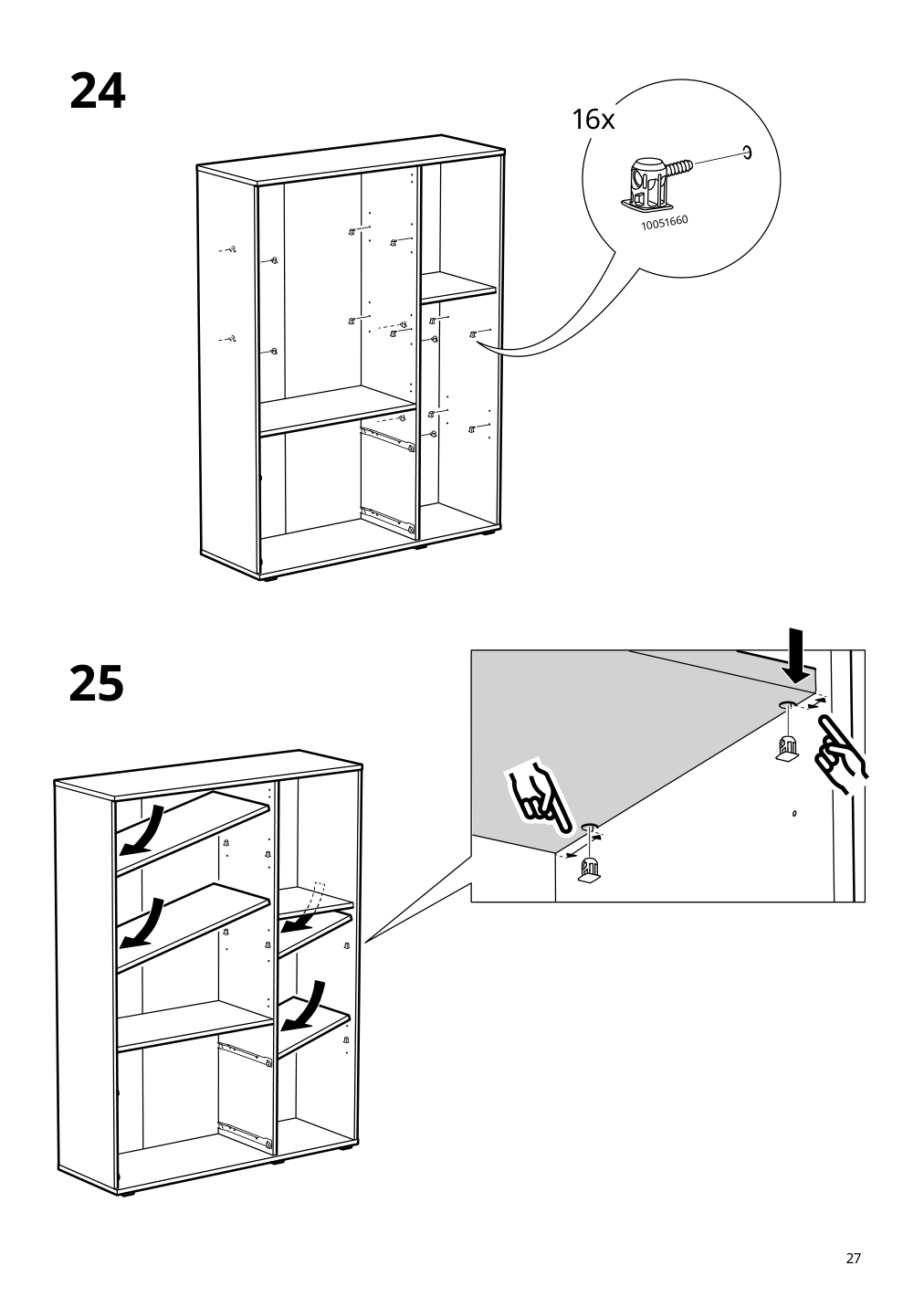 Assembly instructions for IKEA Vihals storage unit white | Page 27 - IKEA VIHALS storage combination 794.406.14