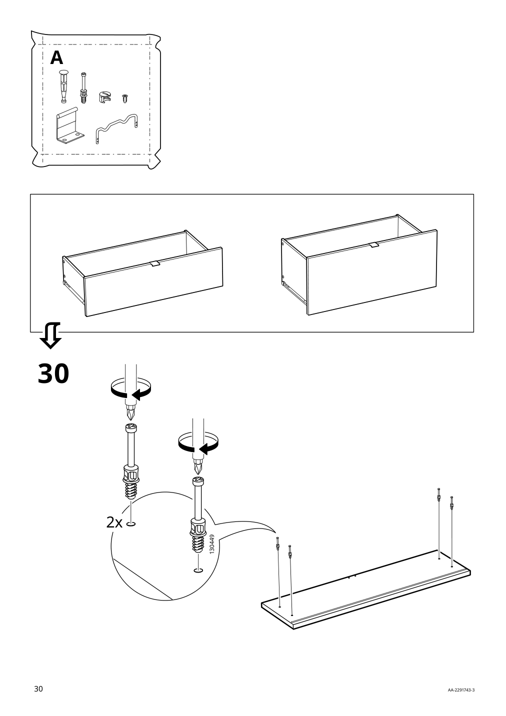 Assembly instructions for IKEA Vihals storage unit white | Page 30 - IKEA VIHALS storage combination 794.406.14