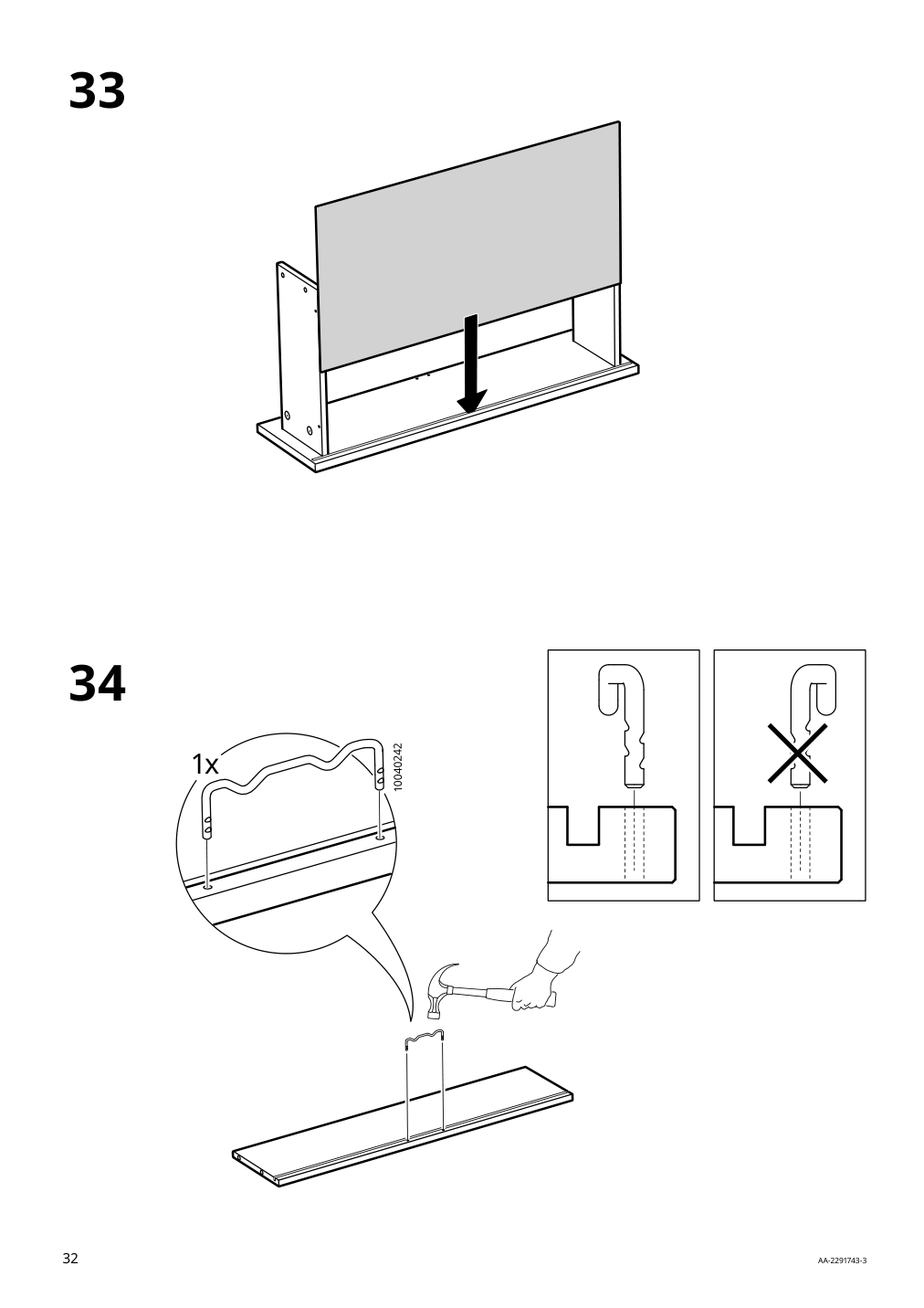 Assembly instructions for IKEA Vihals storage unit white | Page 32 - IKEA VIHALS storage combination 794.406.14