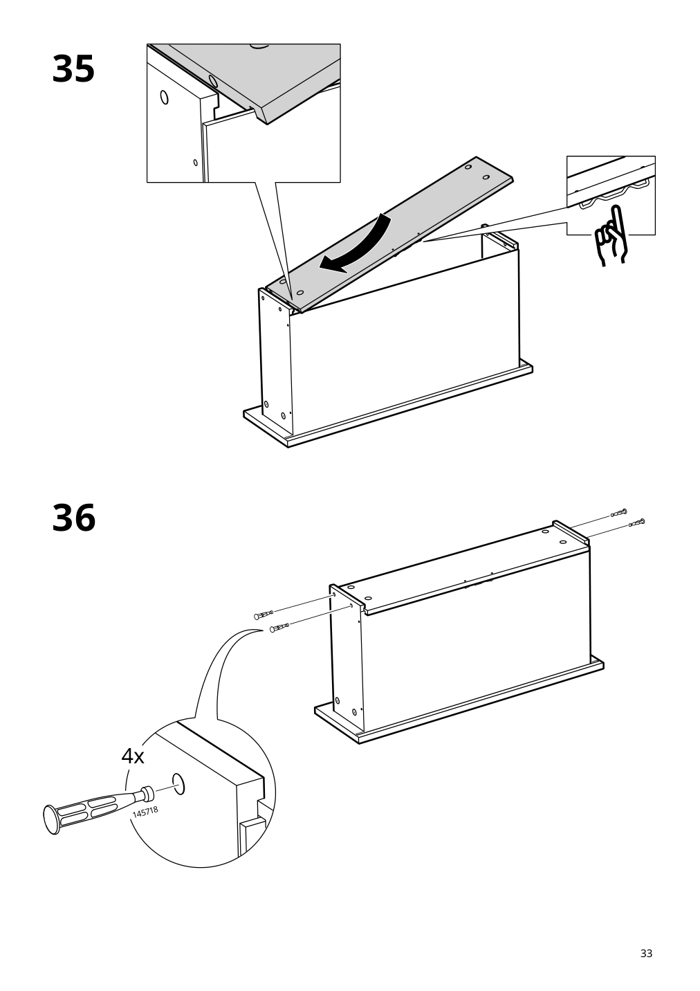 Assembly instructions for IKEA Vihals storage unit white | Page 33 - IKEA VIHALS storage combination 794.406.14