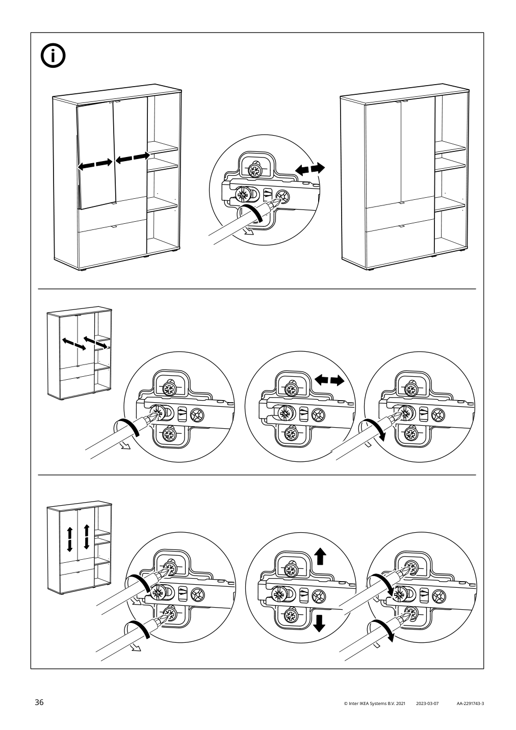 Assembly instructions for IKEA Vihals storage unit white | Page 36 - IKEA VIHALS storage combination 794.406.14