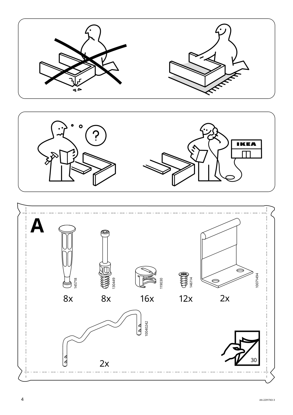 Assembly instructions for IKEA Vihals storage unit white | Page 4 - IKEA VIHALS storage combination 794.406.14