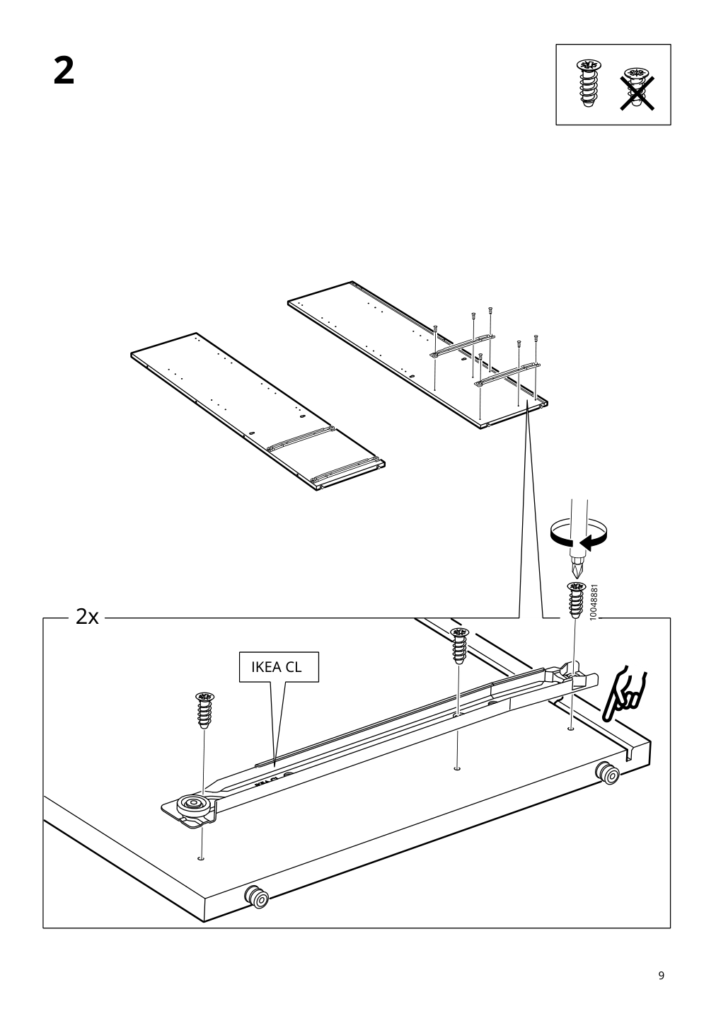 Assembly instructions for IKEA Vihals storage unit white | Page 9 - IKEA VIHALS storage combination 794.406.14