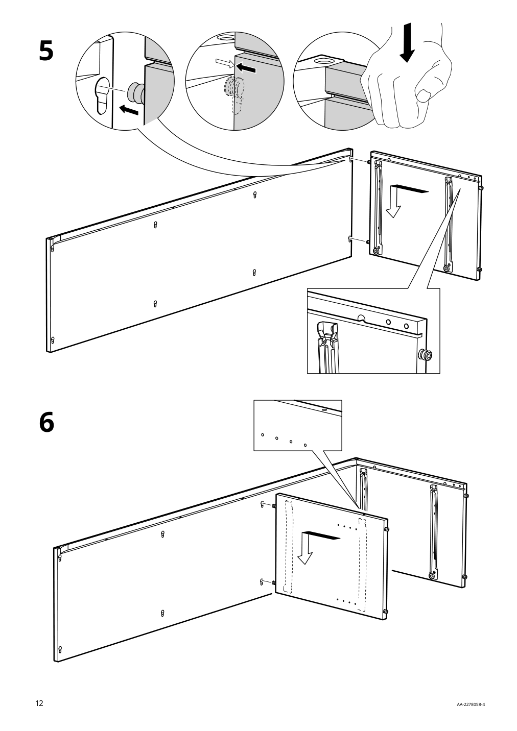 Assembly instructions for IKEA Vihals tv unit white | Page 12 - IKEA VIHALS TV/storage combination 594.406.10