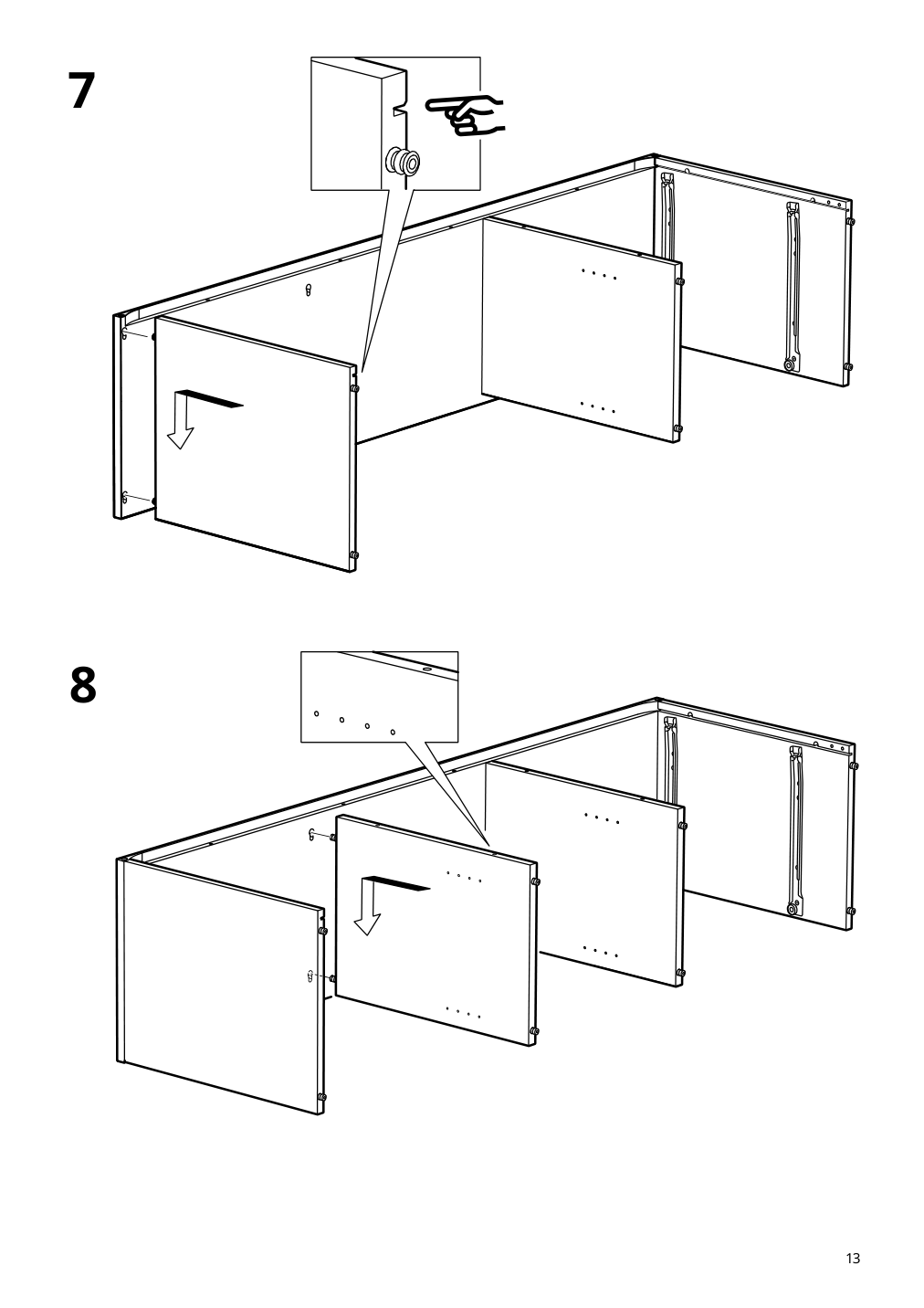 Assembly instructions for IKEA Vihals tv unit white | Page 13 - IKEA VIHALS TV/storage combination 594.406.10