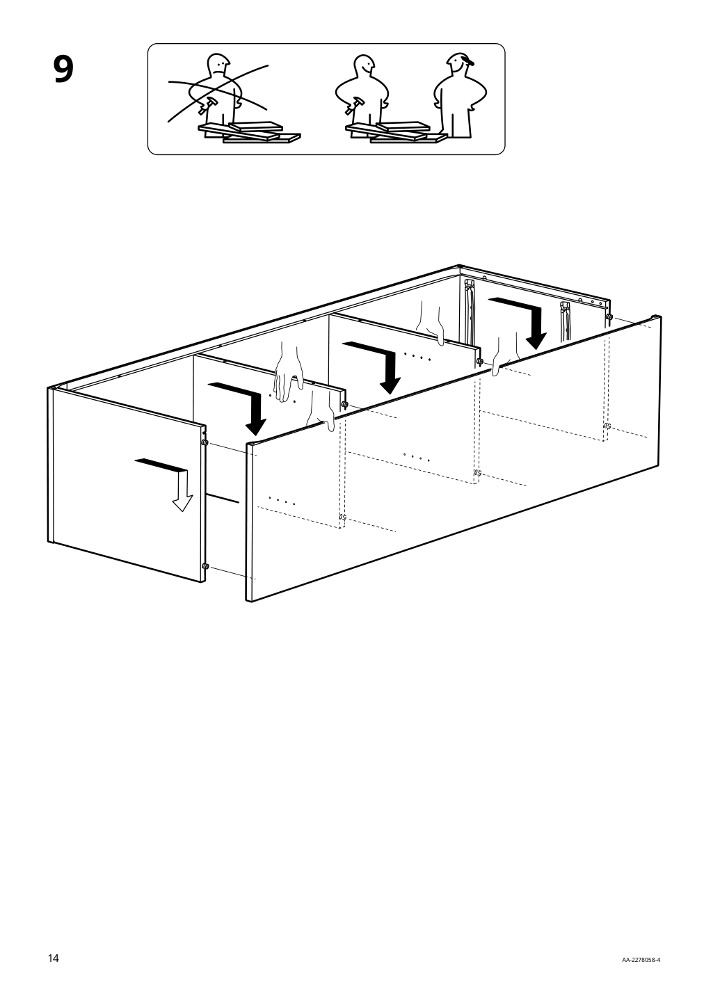 Assembly instructions for IKEA Vihals tv unit white | Page 14 - IKEA VIHALS TV/storage combination 594.406.10