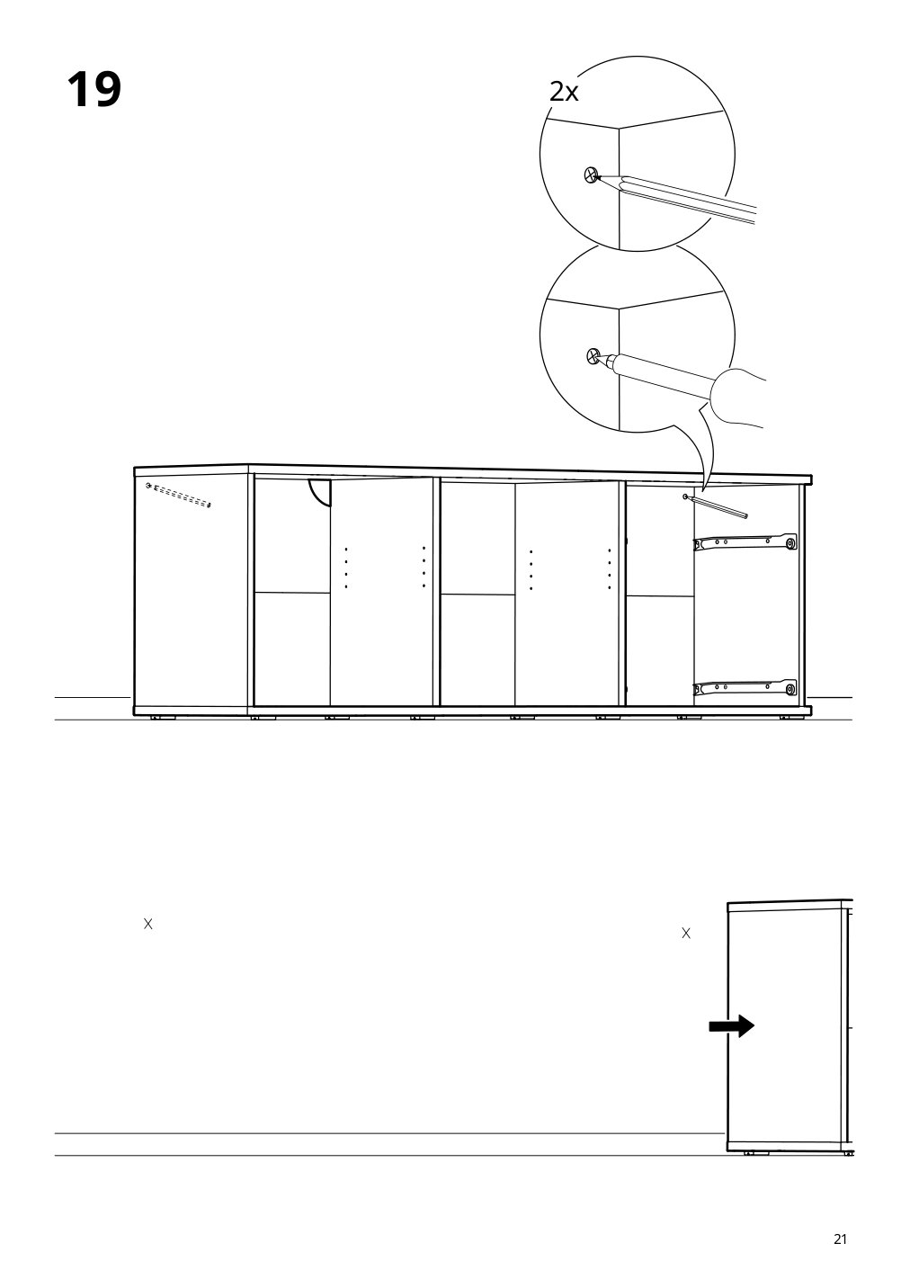 Assembly instructions for IKEA Vihals tv unit white | Page 21 - IKEA VIHALS TV/storage combination 594.406.10