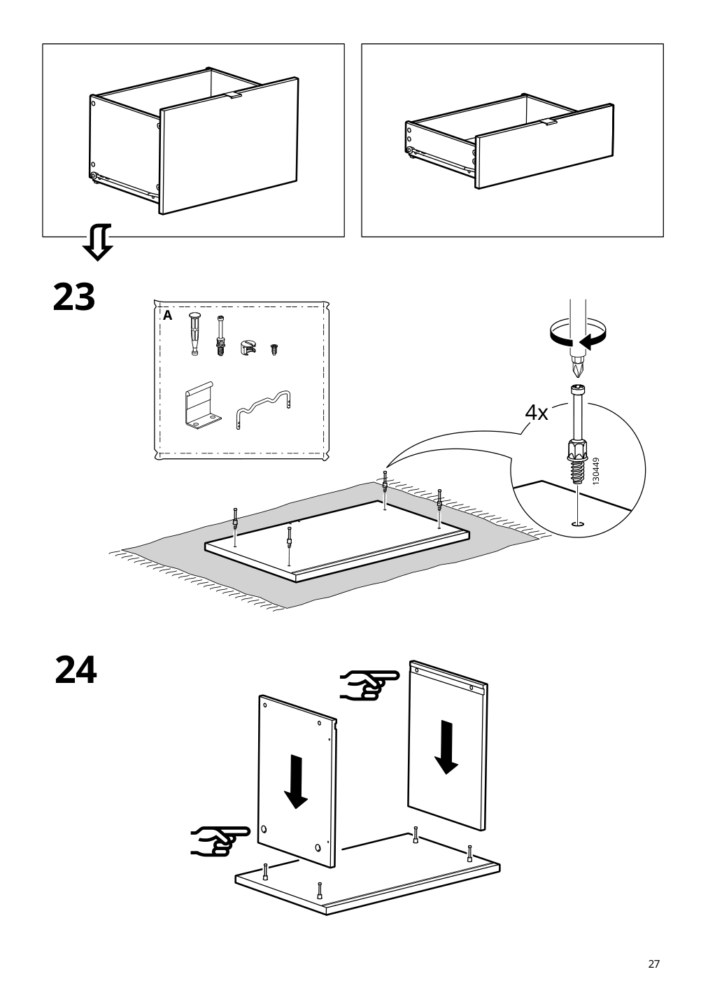 Assembly instructions for IKEA Vihals tv unit white | Page 27 - IKEA VIHALS TV/storage combination 594.406.10