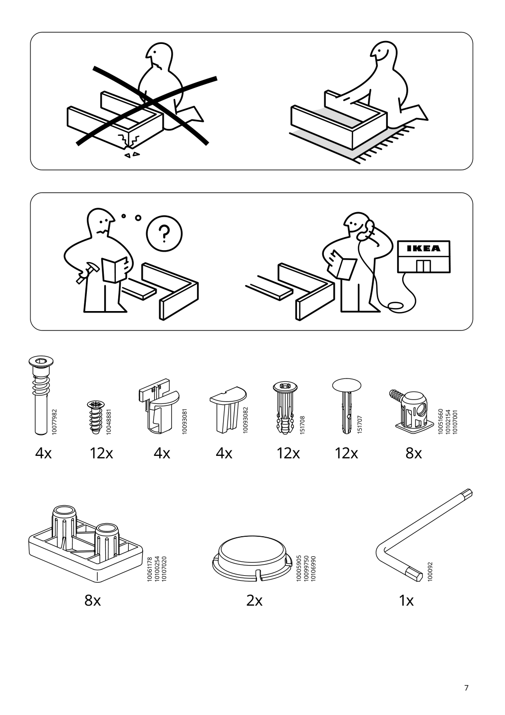 Assembly instructions for IKEA Vihals tv unit white | Page 7 - IKEA VIHALS TV/storage combination 594.406.10