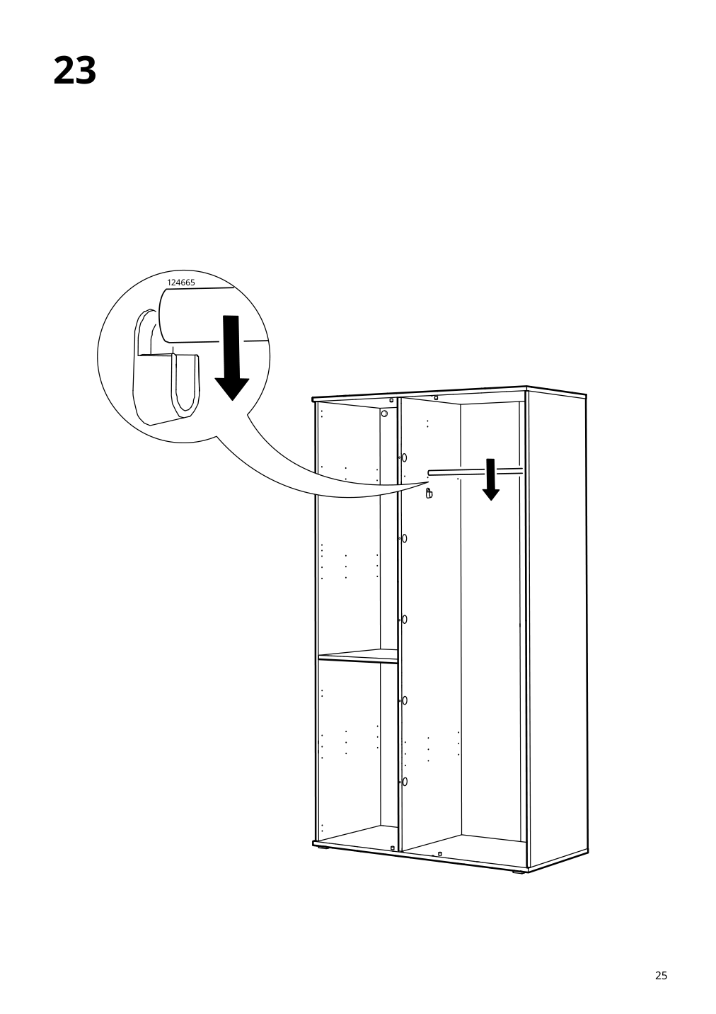 Assembly instructions for IKEA Vihals wardrobe with 2 doors white | Page 25 - IKEA VIHALS wardrobe with 2 doors 604.832.55