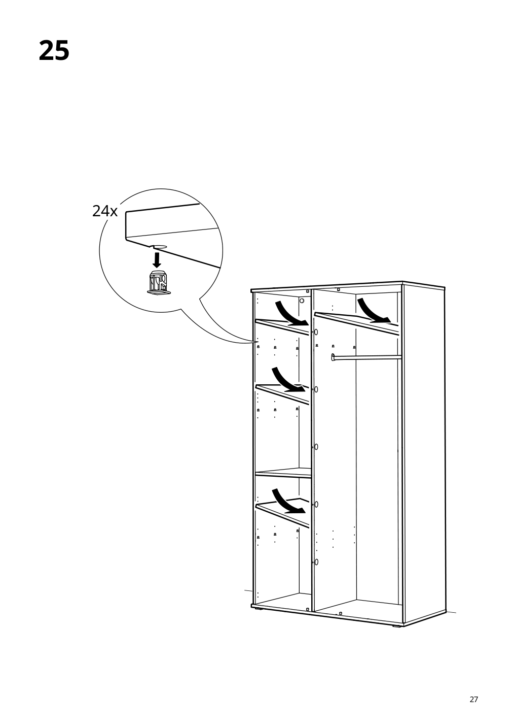 Assembly instructions for IKEA Vihals wardrobe with 2 doors white | Page 27 - IKEA VIHALS wardrobe with 2 doors 604.832.55