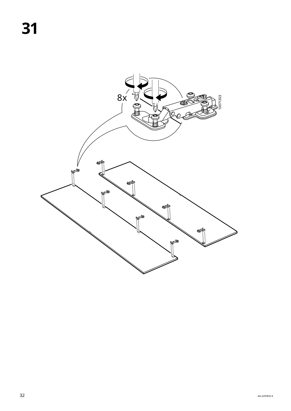 Assembly instructions for IKEA Vihals wardrobe with 2 doors white | Page 32 - IKEA VIHALS wardrobe with 2 doors 604.832.55