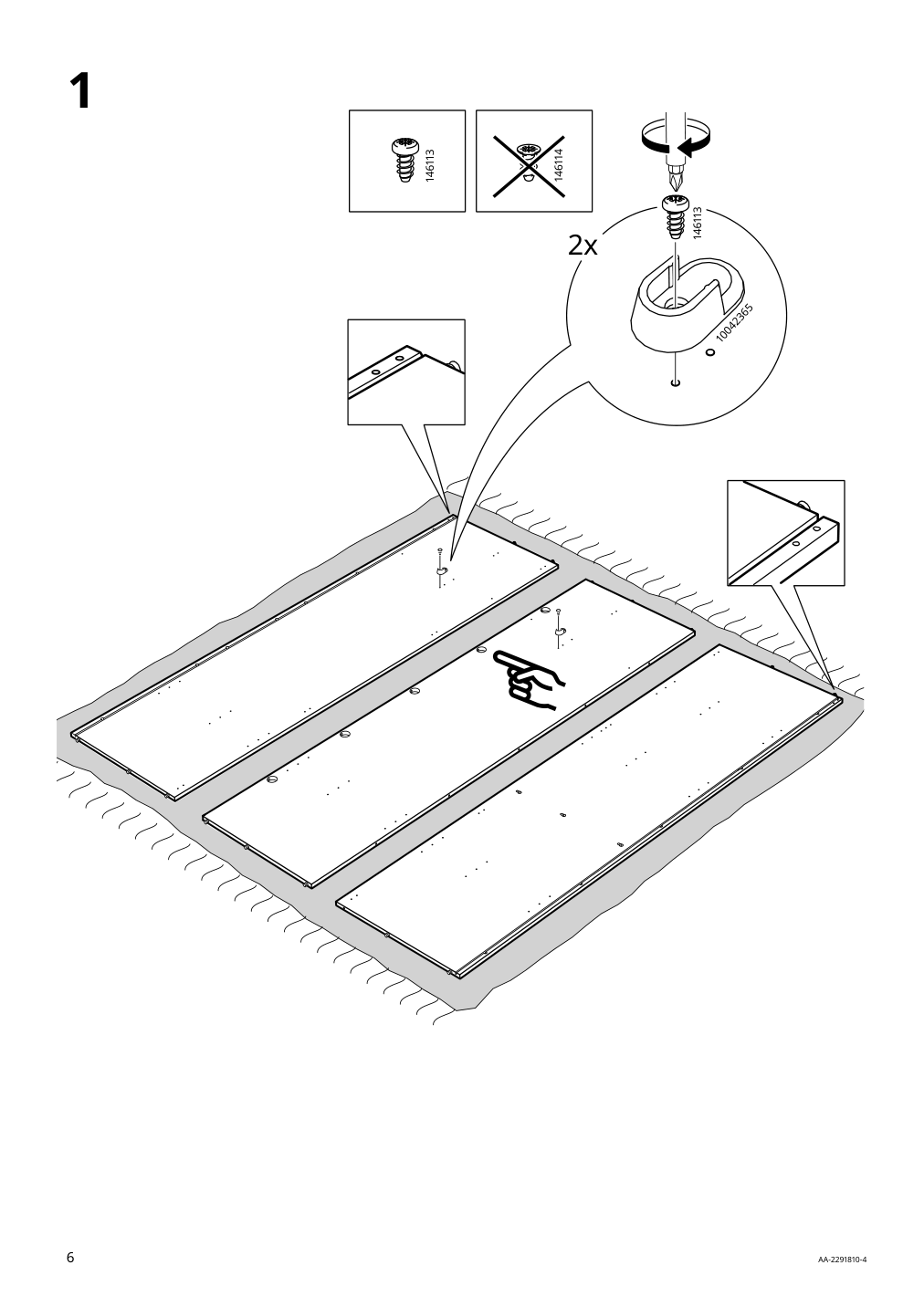 Assembly instructions for IKEA Vihals wardrobe with 2 doors white | Page 6 - IKEA VIHALS wardrobe with 2 doors 604.832.55