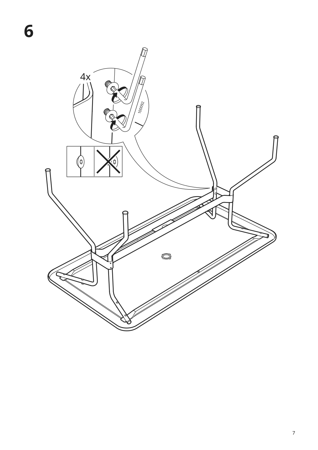 Assembly instructions for IKEA Viholmen table outdoor dark gray | Page 7 - IKEA VIHOLMEN / LÄCKÖ table and 4 chairs, outdoor 394.783.88