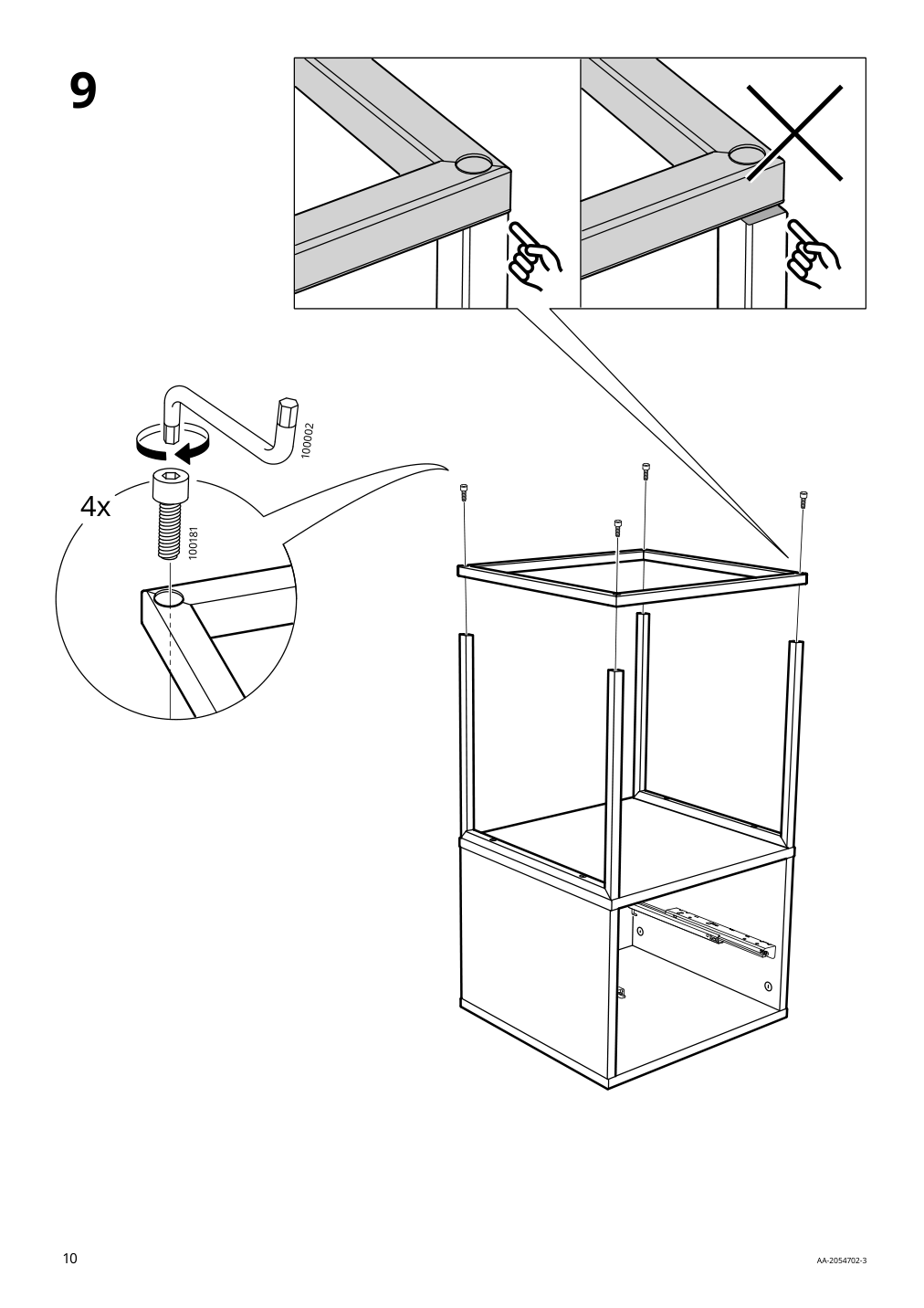 Assembly instructions for IKEA Vikhammer nightstand black | Page 10 - IKEA VIKHAMMER nightstand 903.889.78