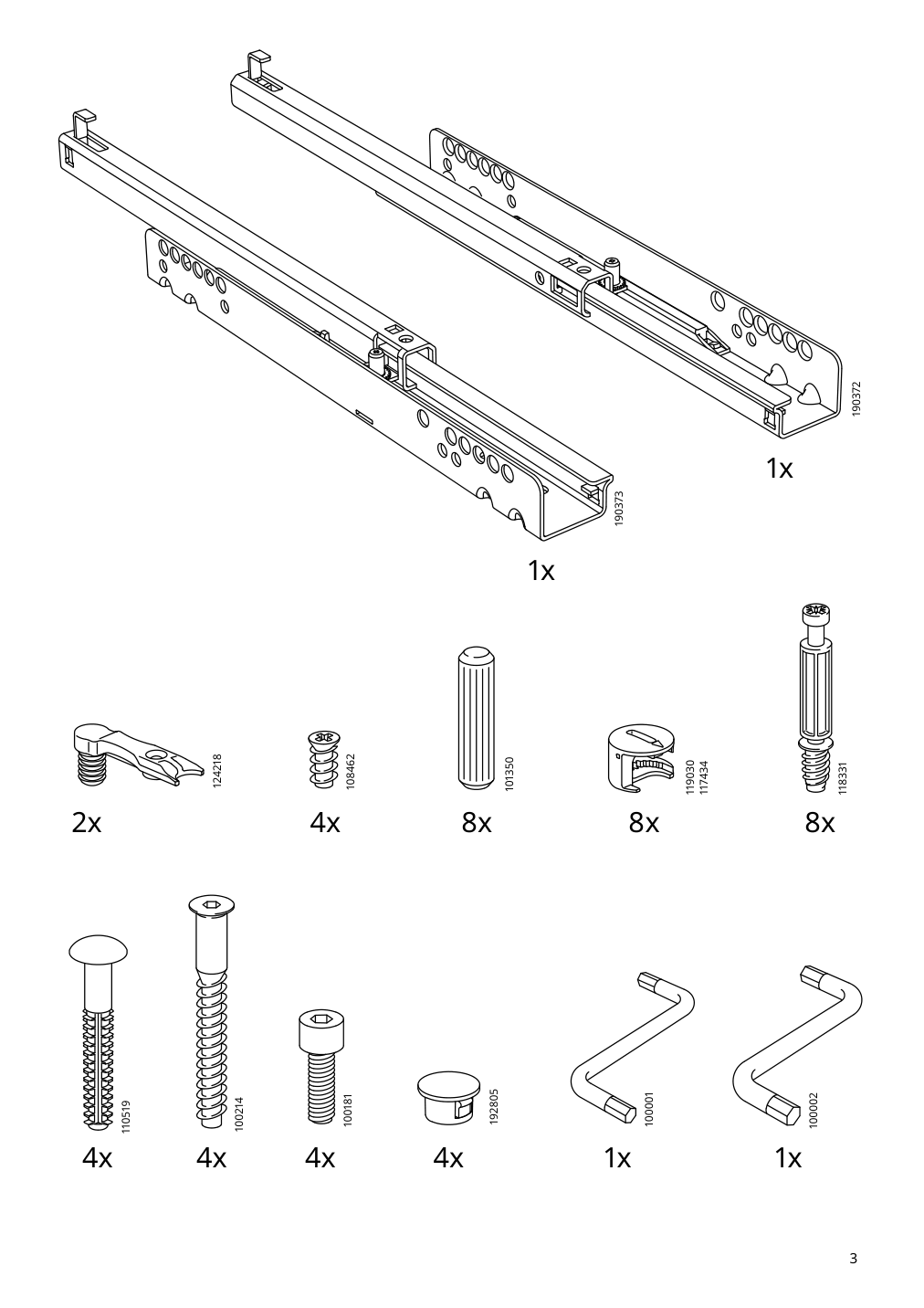 Assembly instructions for IKEA Vikhammer nightstand blue | Page 3 - IKEA VIKHAMMER nightstand 705.838.29