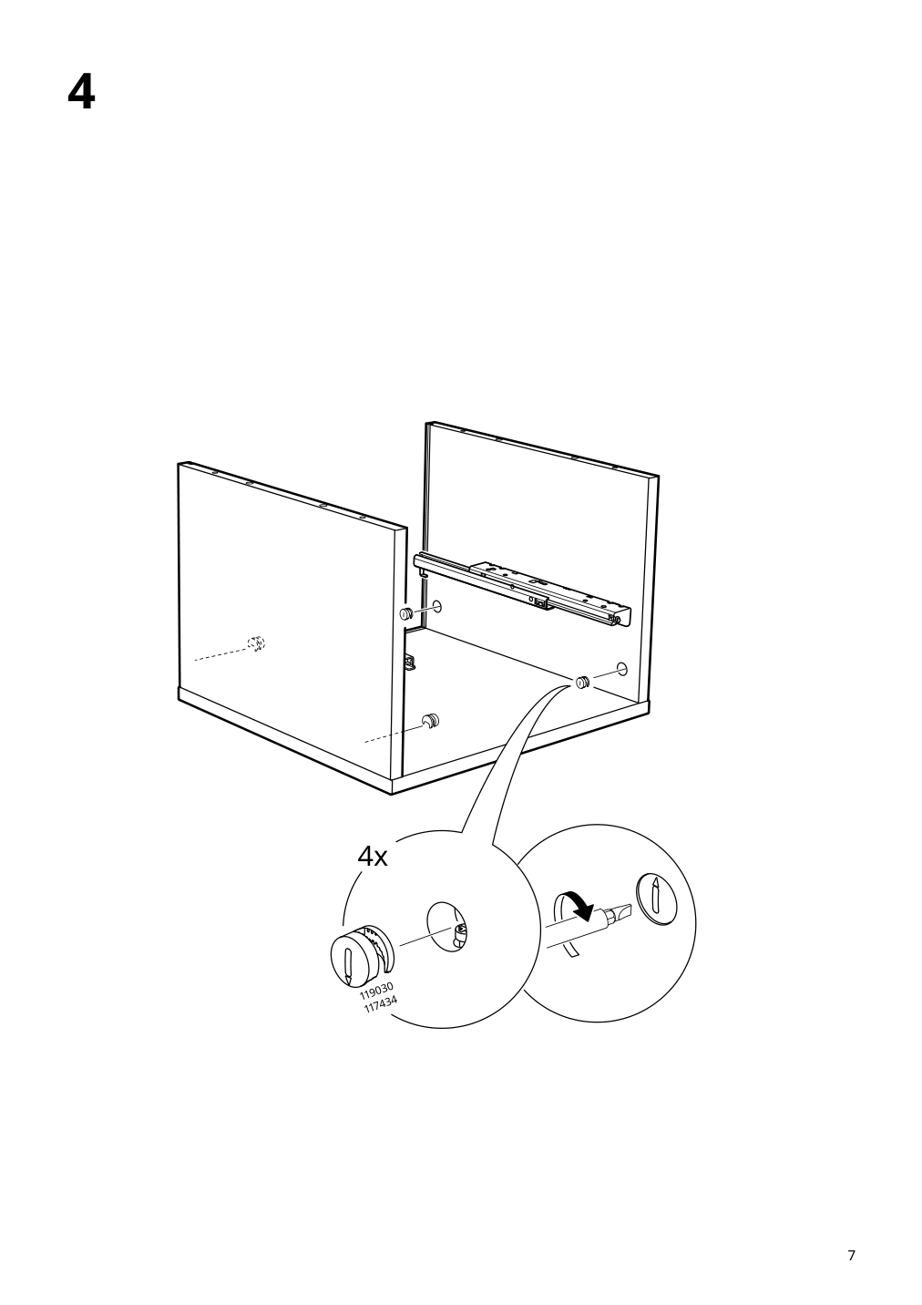 Assembly instructions for IKEA Vikhammer nightstand blue | Page 7 - IKEA VIKHAMMER nightstand 705.838.29