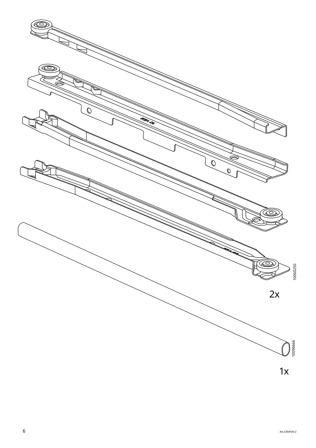 Assembly instructions for IKEA Vilhatten wardrobe with 2 doors and 2 drawers oak effect | Page 6 - IKEA VILHATTEN wardrobe with 2 doors and 2 drawers 705.306.09