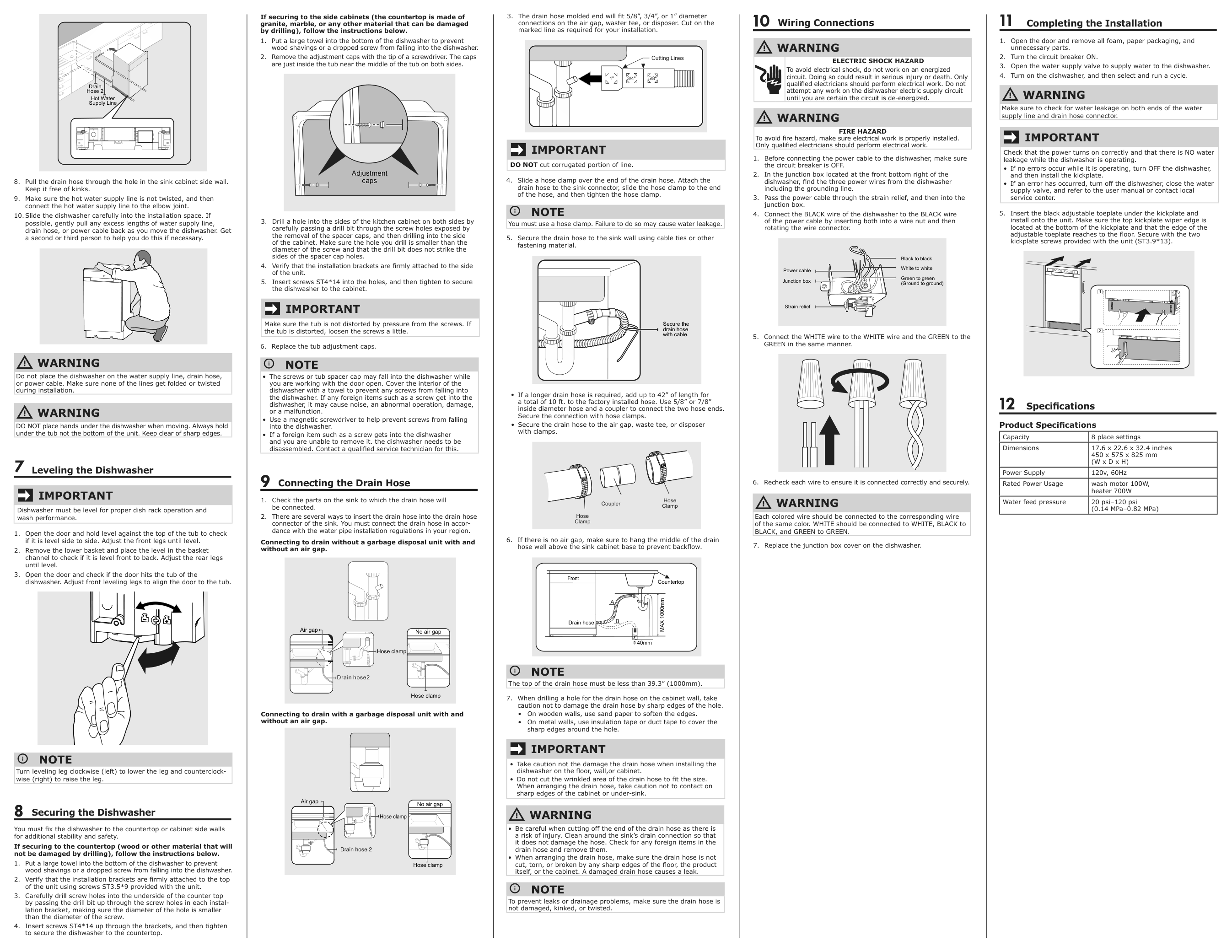 Assembly instructions for IKEA Villkorlig built in dishwasher stainless steel | Page 2 - IKEA VILLKORLIG built-in dishwasher 404.621.69